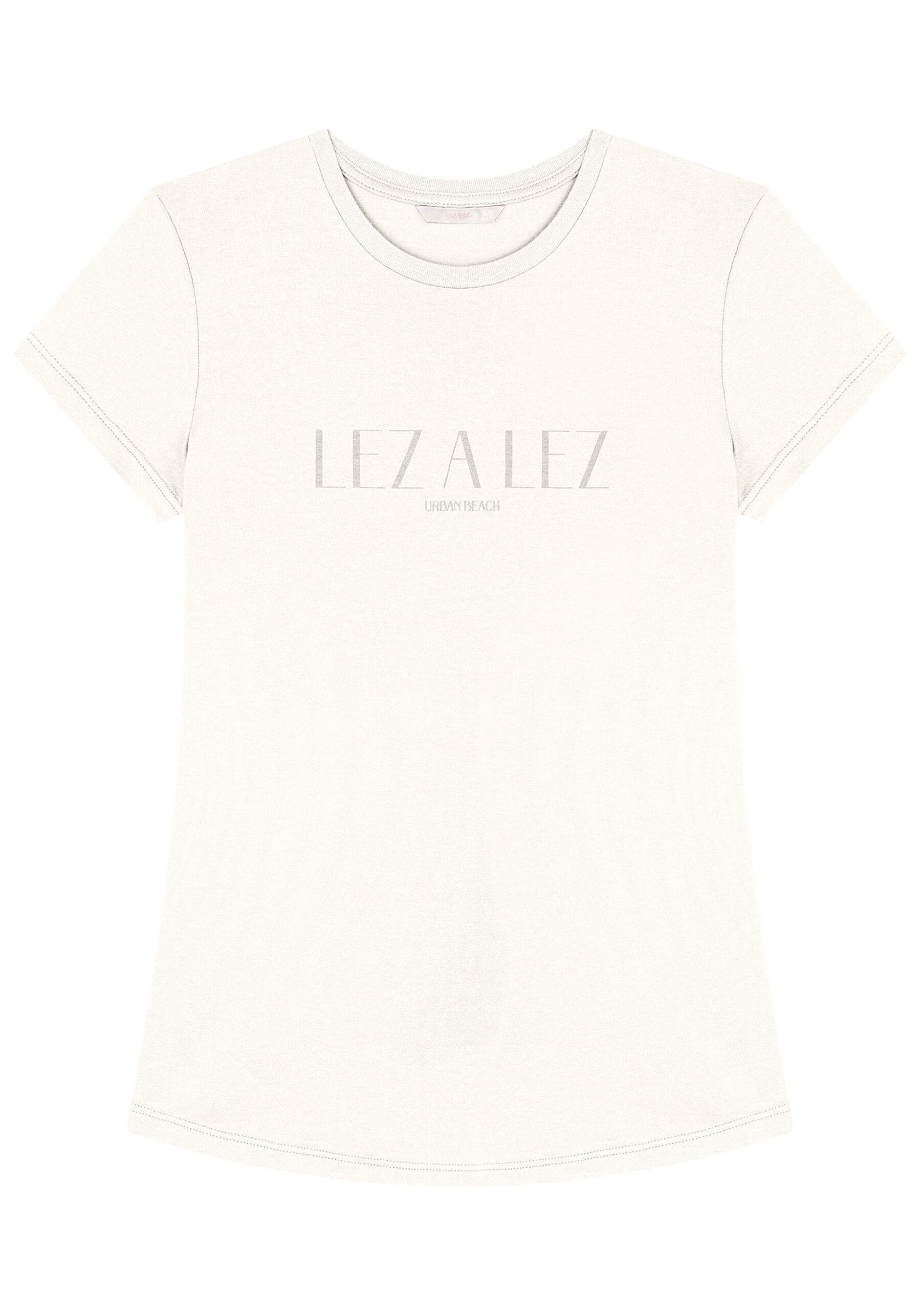 T-shirt em Malha com Estampa Lez a Lez, . T-shirt em Malha com Estampa Lez a Lez, , large.