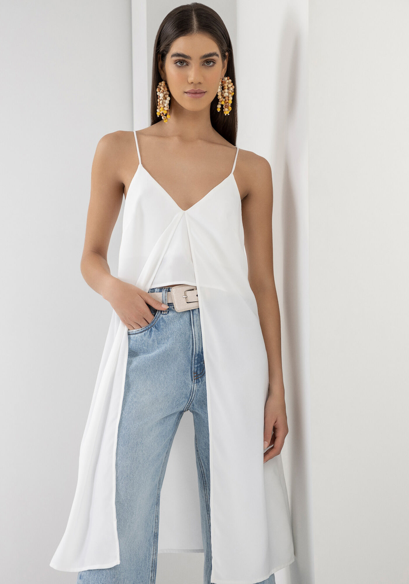 Blusa tunica best sale