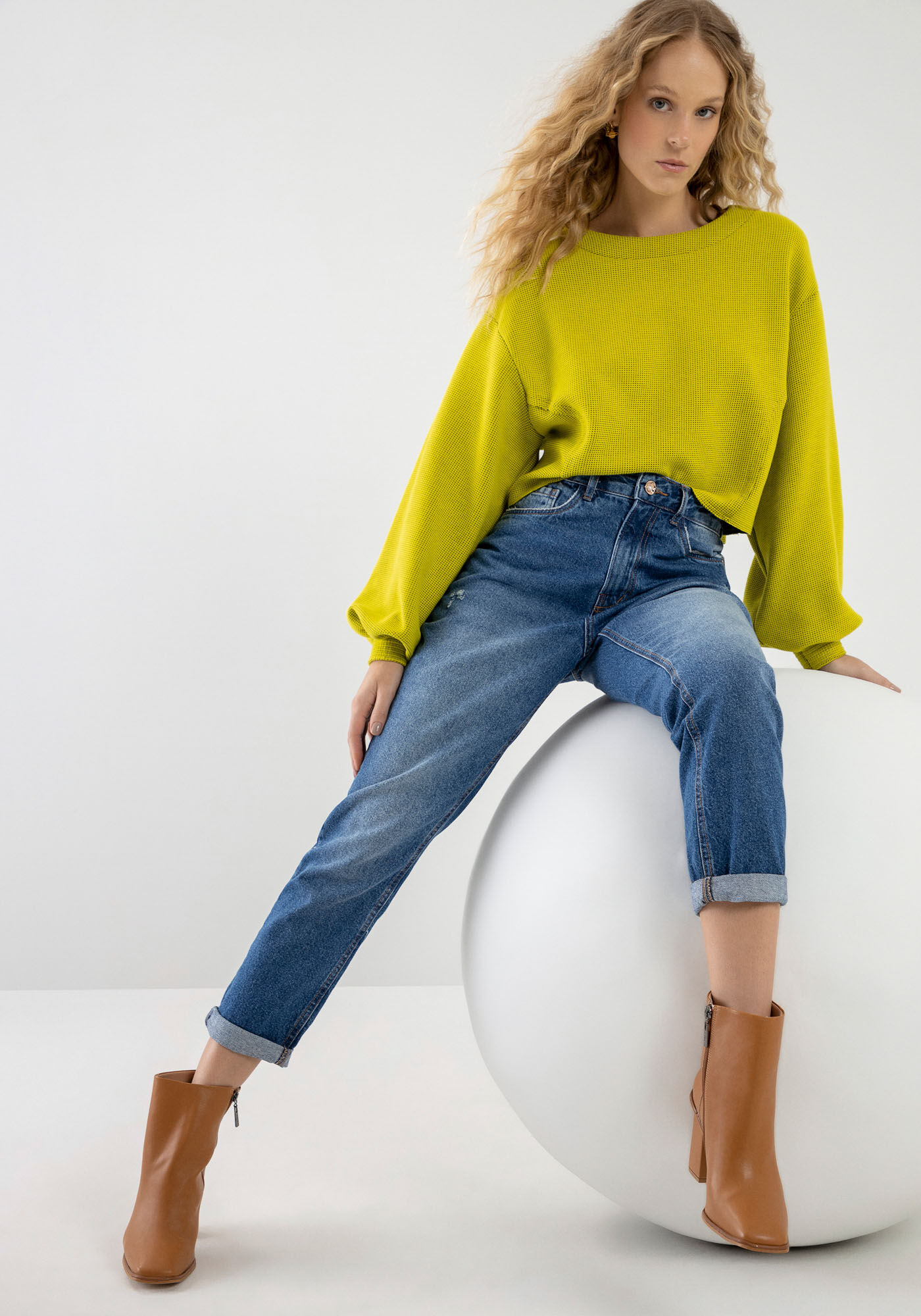 Cal&ccedil;a Jeans Mom Super Alta Cl&aacute;ssica, , large.