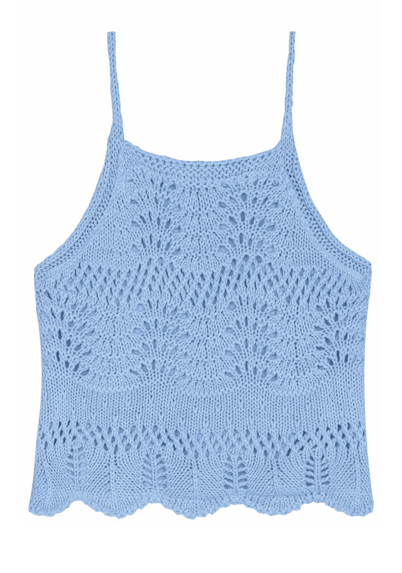 Blusa Halter Neck em Tric&ocirc; com Detalhe Trama, , large.