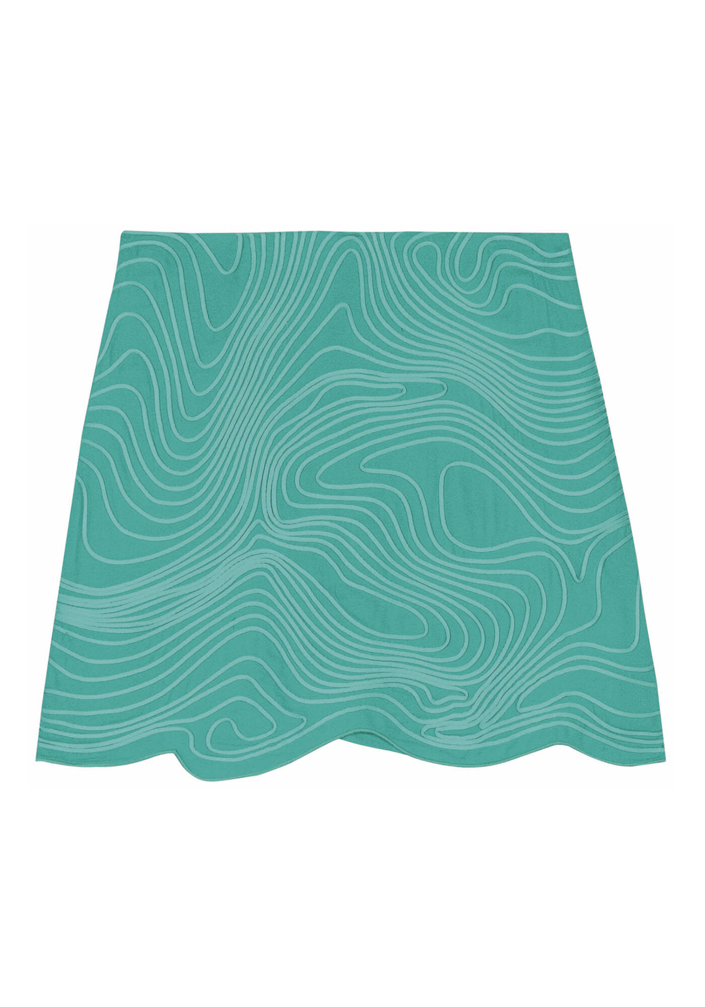 Saia Curta com Textura e Detalhe Barra, , large.