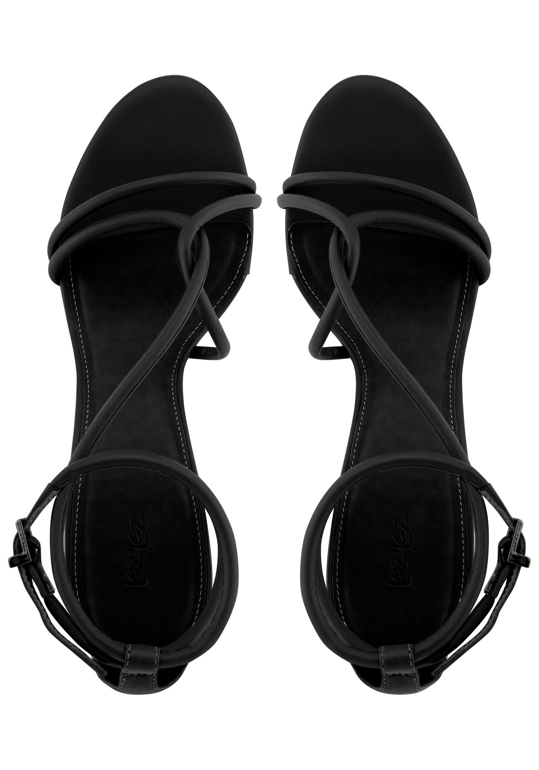 Sandália Salto Bloco Médio com Tiras, . Sandália Salto Bloco Médio com Tiras, , large.