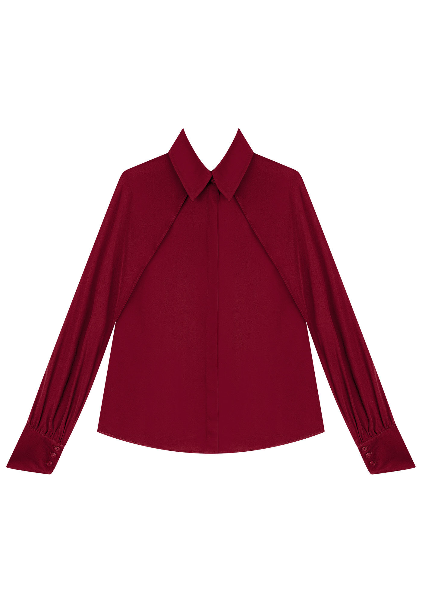 Camisa Manga Longa com Recorte Sobreposto, , large.