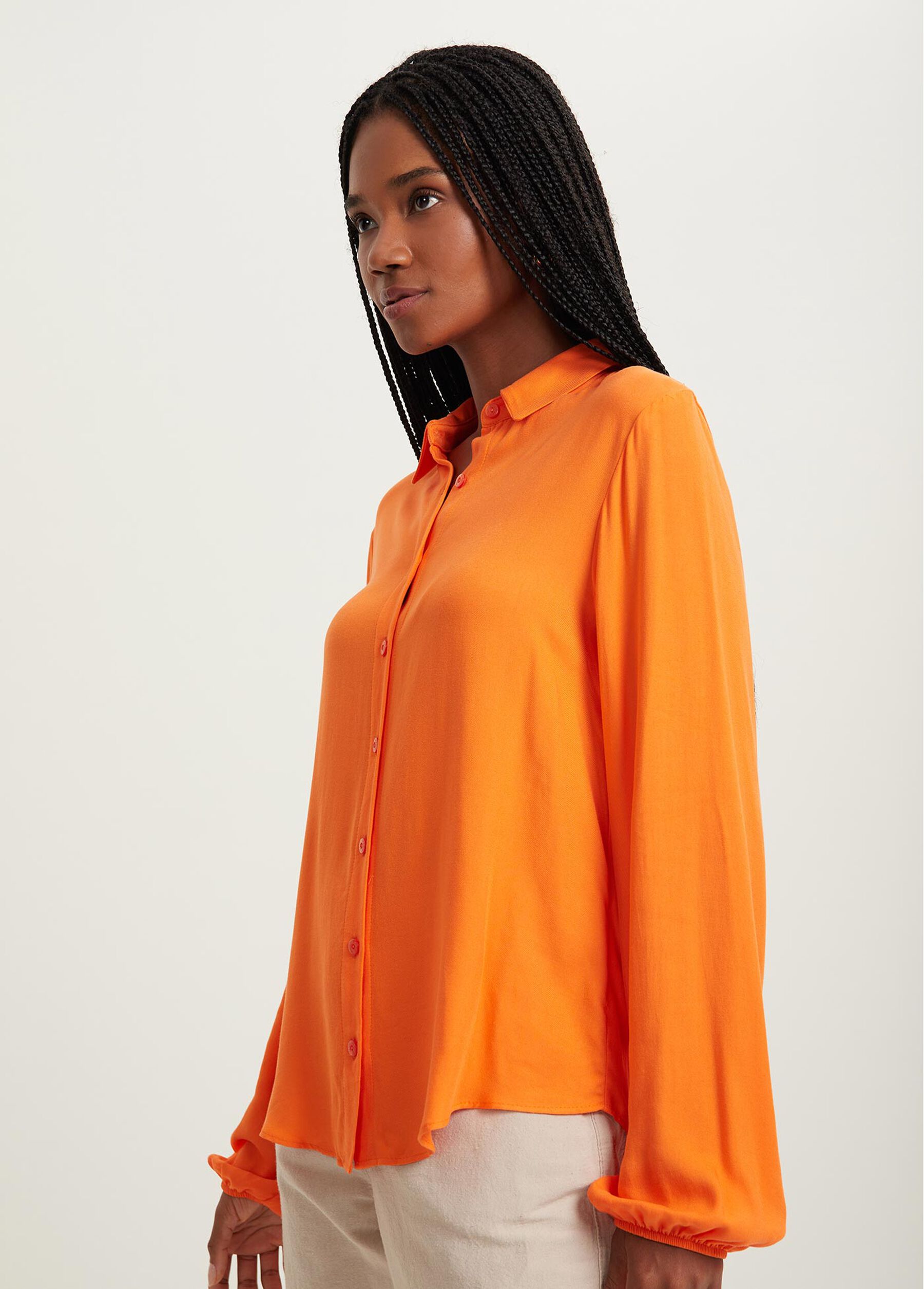 Camisa de Manga Longa Com Gola E Botões, . Camisa de Manga Longa Com Gola E Botões, , large.