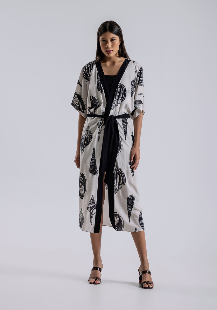 Vestido Midi em Viscose com Cinto, . Vestido Midi em Viscose com Cinto, , large.