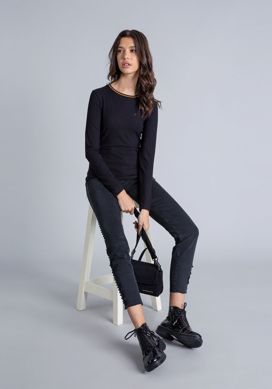 Blusa Manga Longa Retilínea, . Blusa Manga Longa Retilínea, , large.