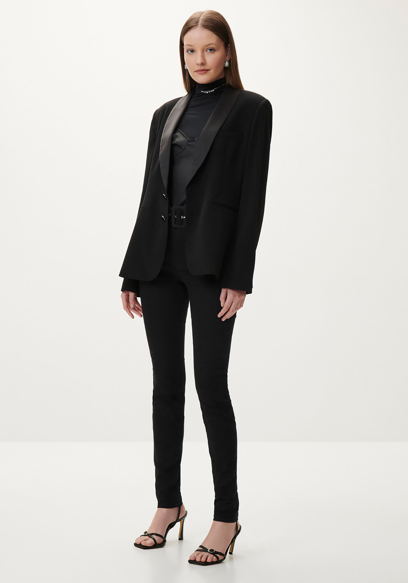 Cal&ccedil;a Jeans Jegging Ever Black com Cinto, , large.