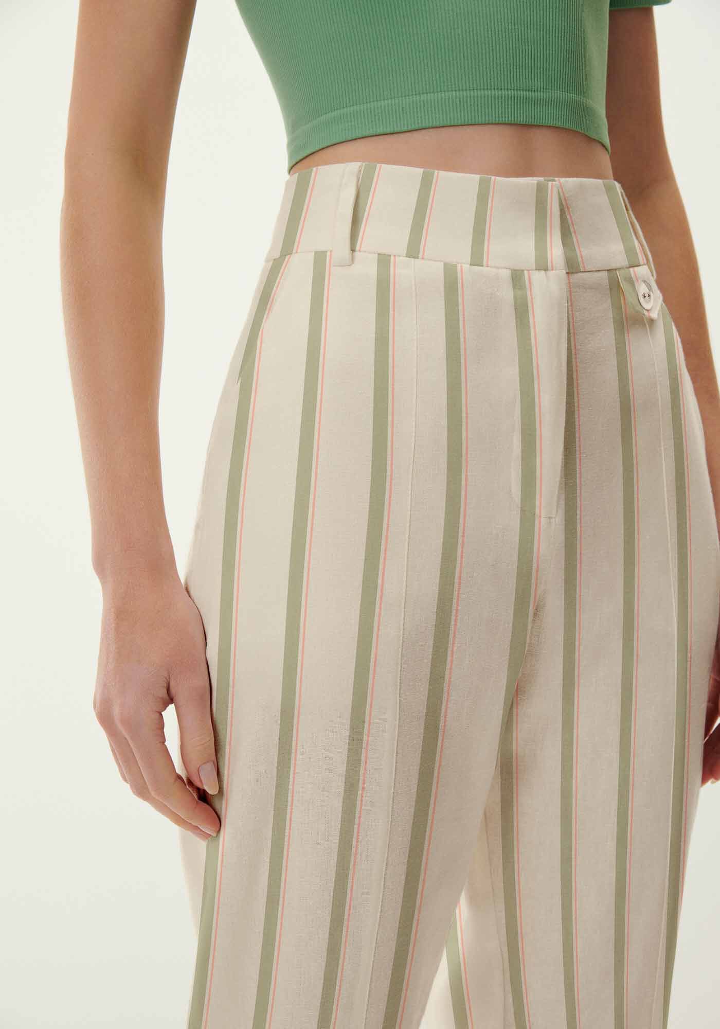 Cal&ccedil;a Carrot em Linho Alfaiataria, , large.