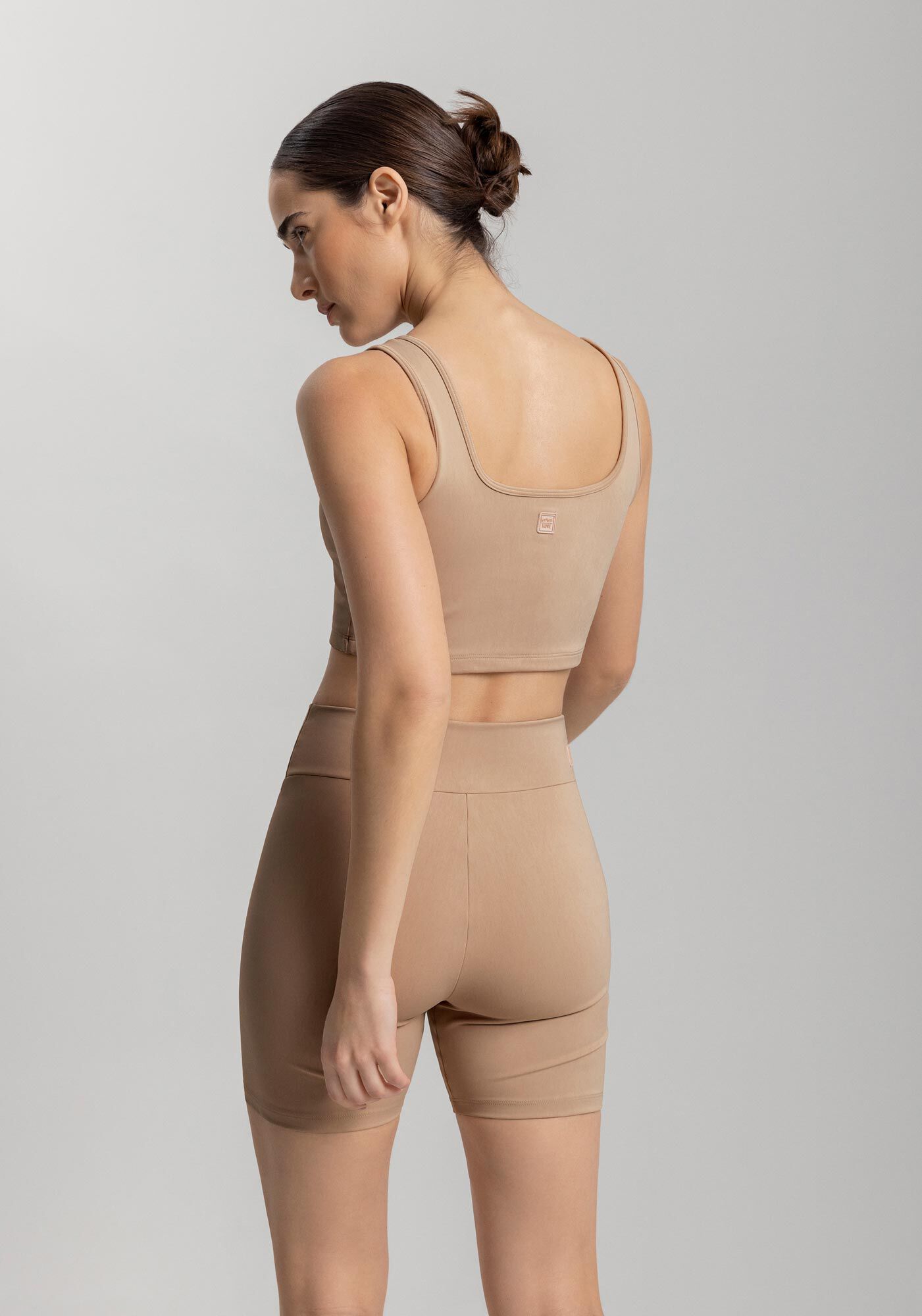 Top Justo De Al&ccedil;as Com Bojo Remov&iacute;vel Em Malha Move, , large.