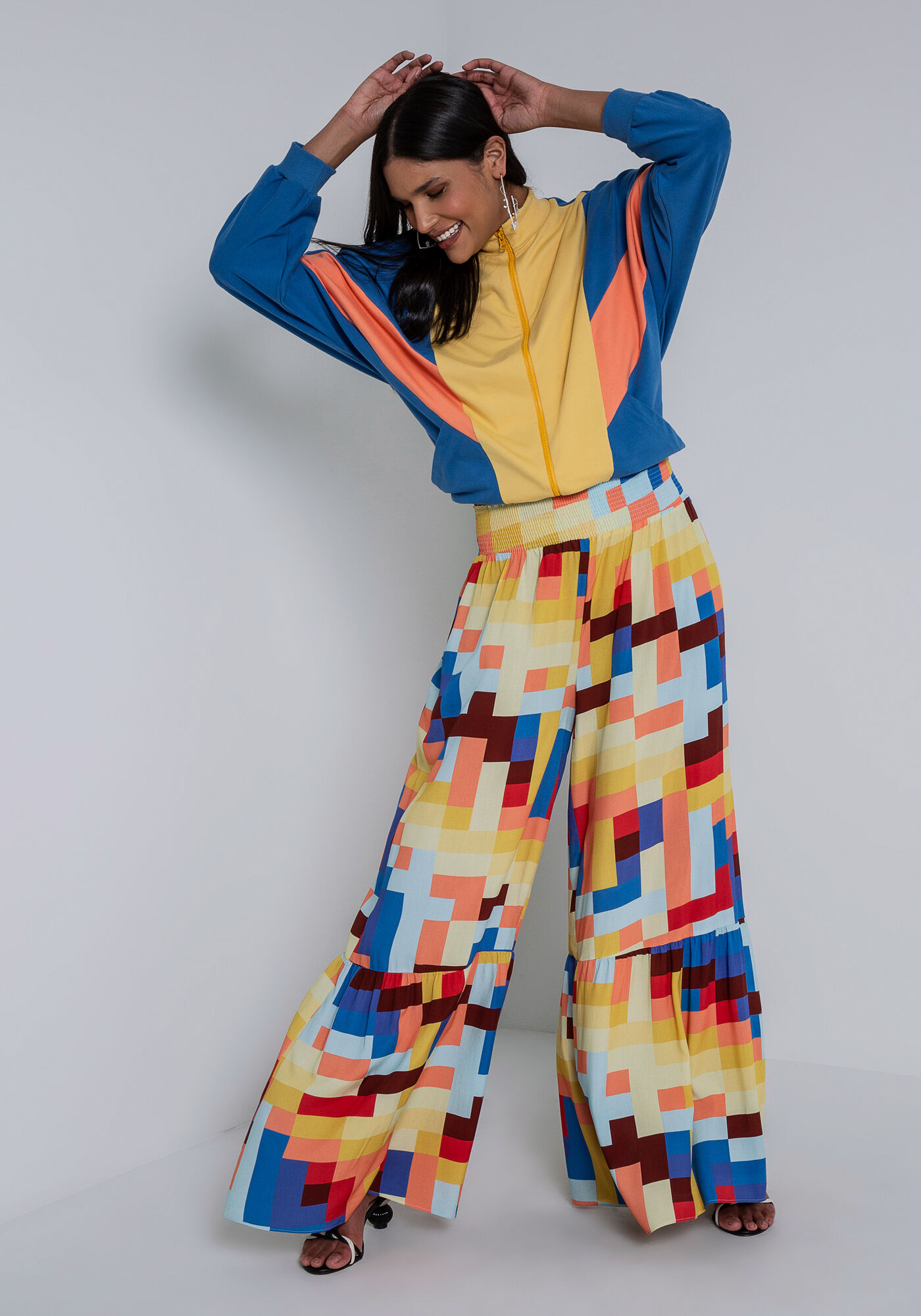 Cal&ccedil;a Pantalona Rayon com Babado, BALAO, large.