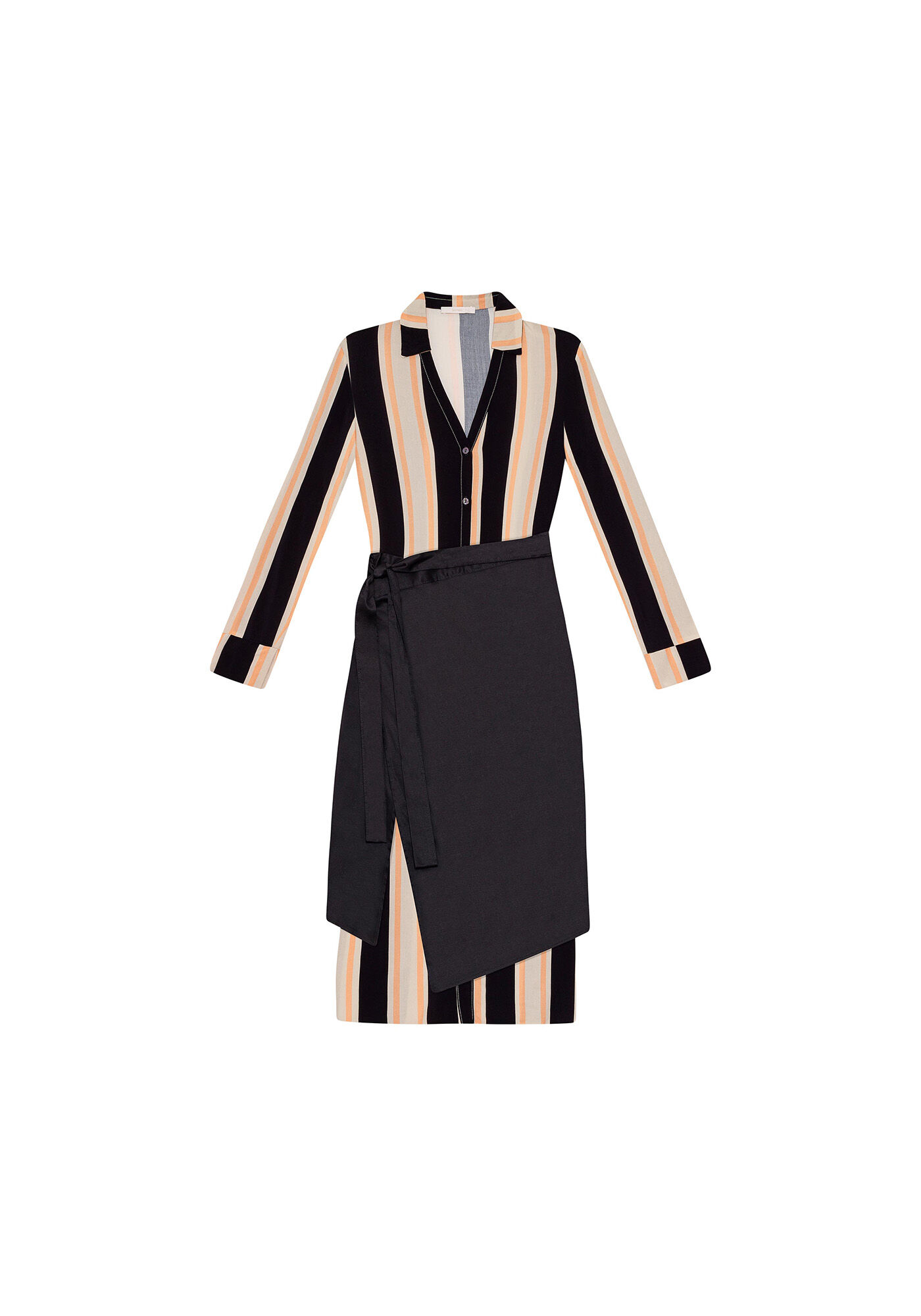 Vestido Chemise Sobreposi&ccedil;&atilde;o Remov&iacute;vel, , large.