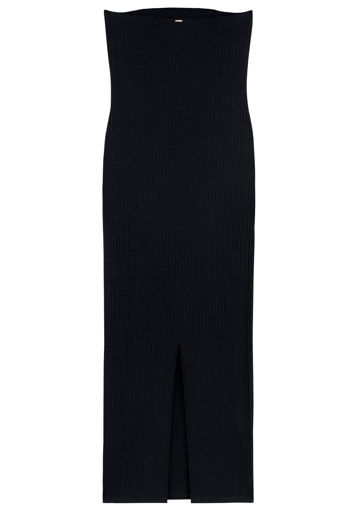 Vestido Midi Canelado Sem Al&ccedil;a, , large.