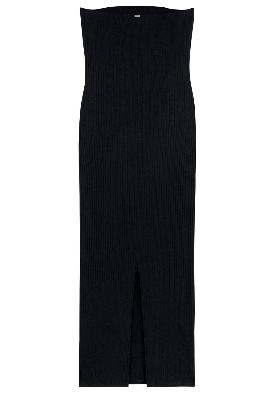 Vestido Midi Canelado Sem Alça, . Vestido Midi Canelado Sem Alça, , large.