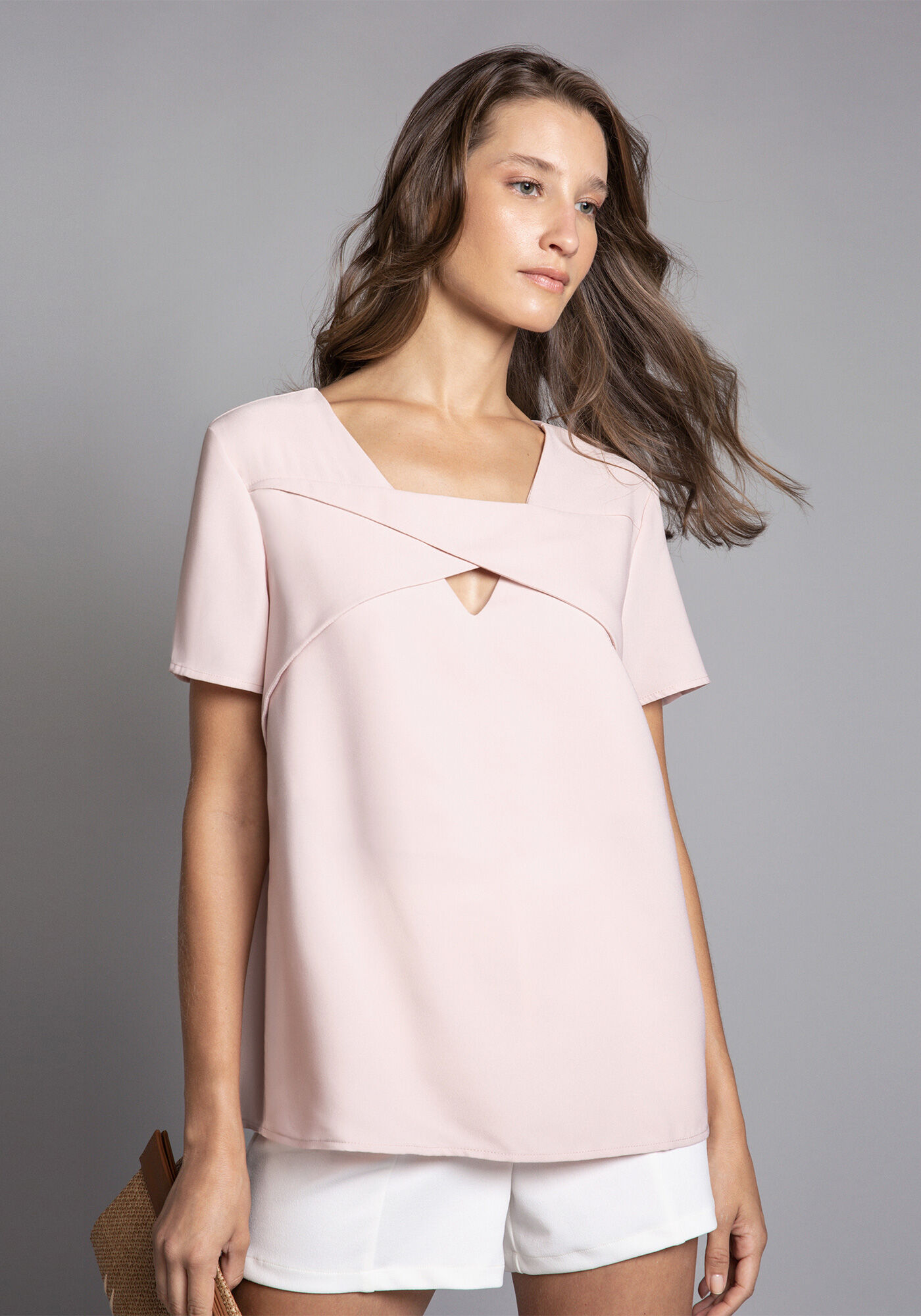 Blusa Recortes Transpassados, , large.