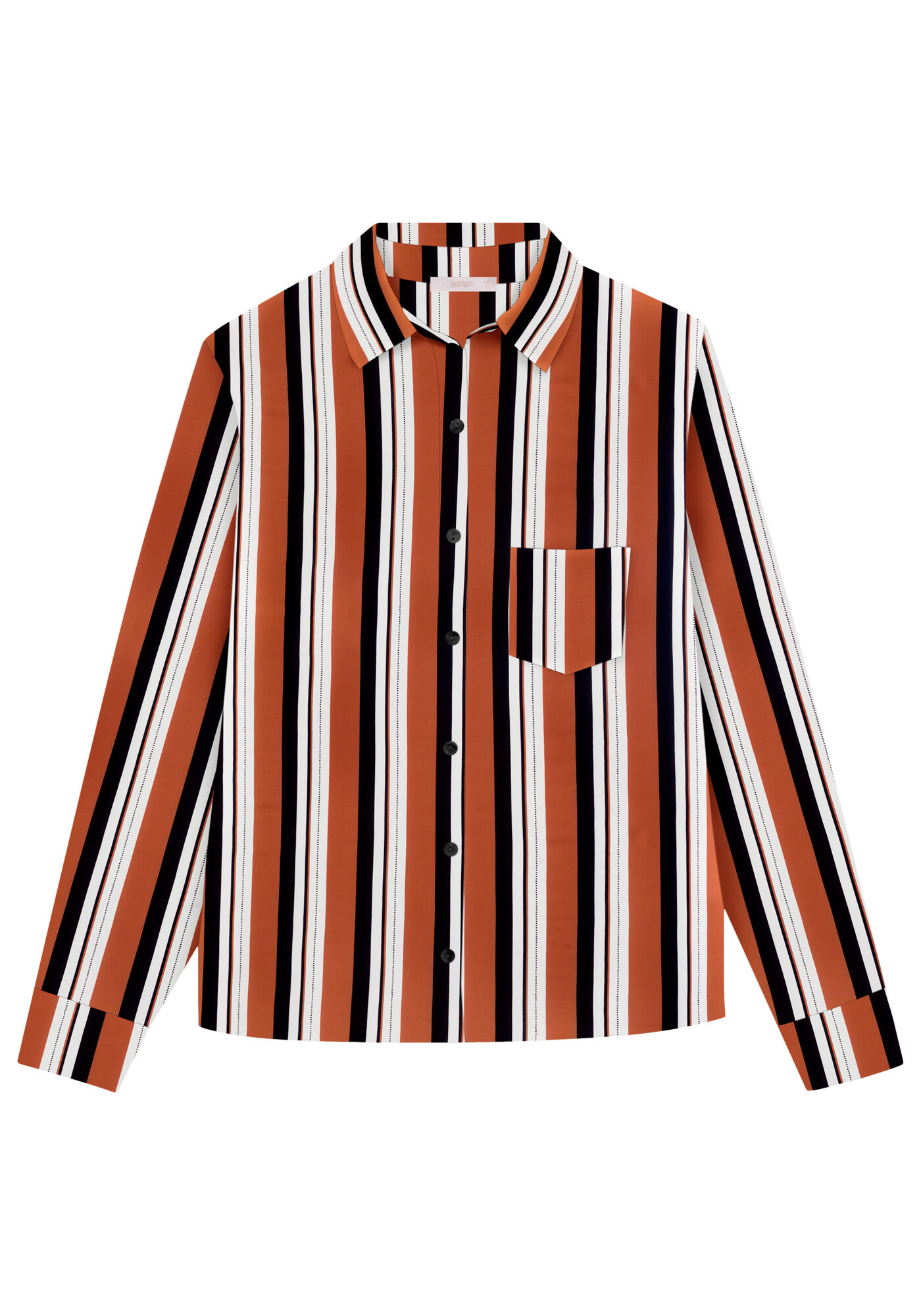 Camisa Manga Longa em Viscose com Bolso, SENTIDO, large.