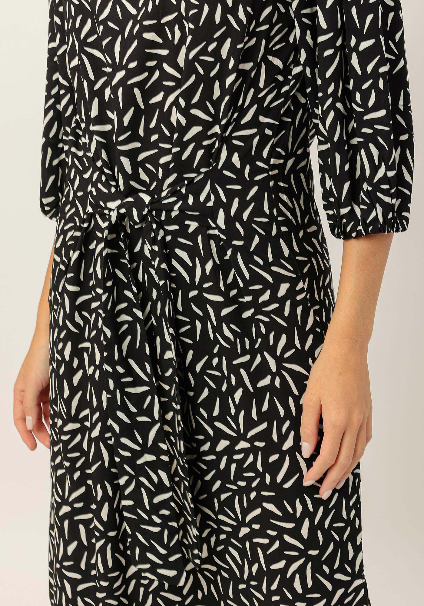 Vestido Midi Manga Bufante com Amarra&ccedil;&atilde;o, TEXTURE, large.