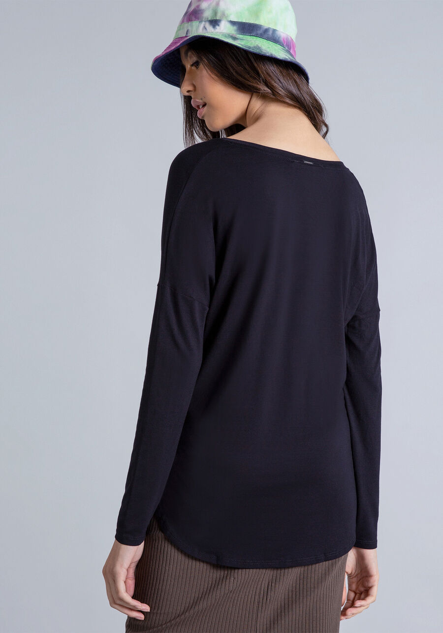 Blusa Manga Longa Decote V, . Blusa Manga Longa Decote V, , large.