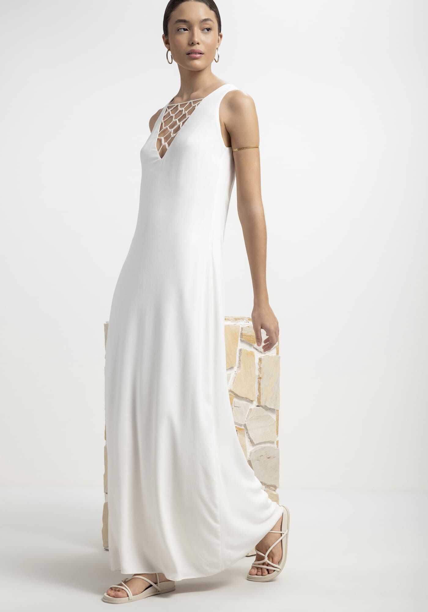 Vestido branco shop lez a lez