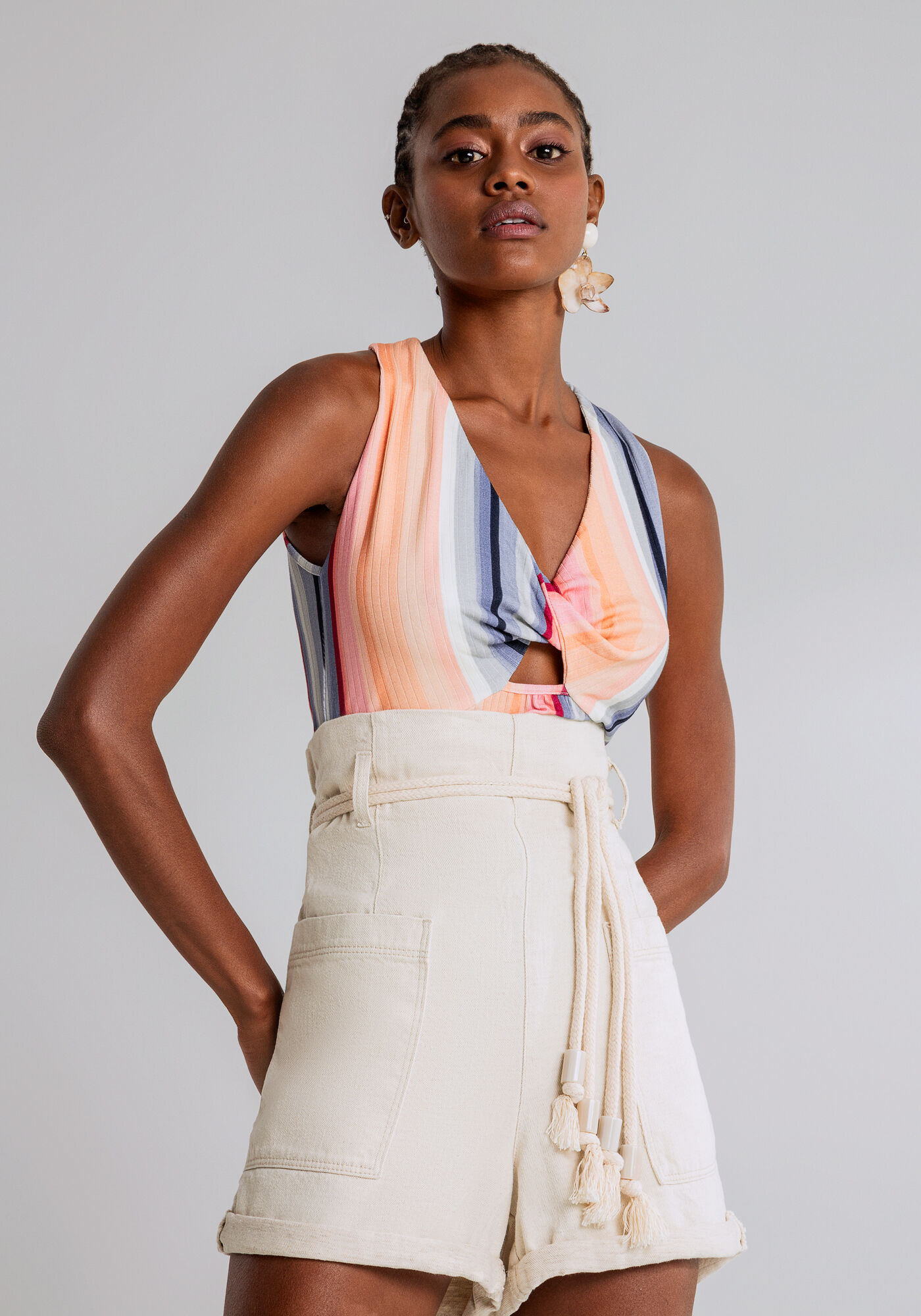 Blusa Malha Canelado Wave Cropped, , large.