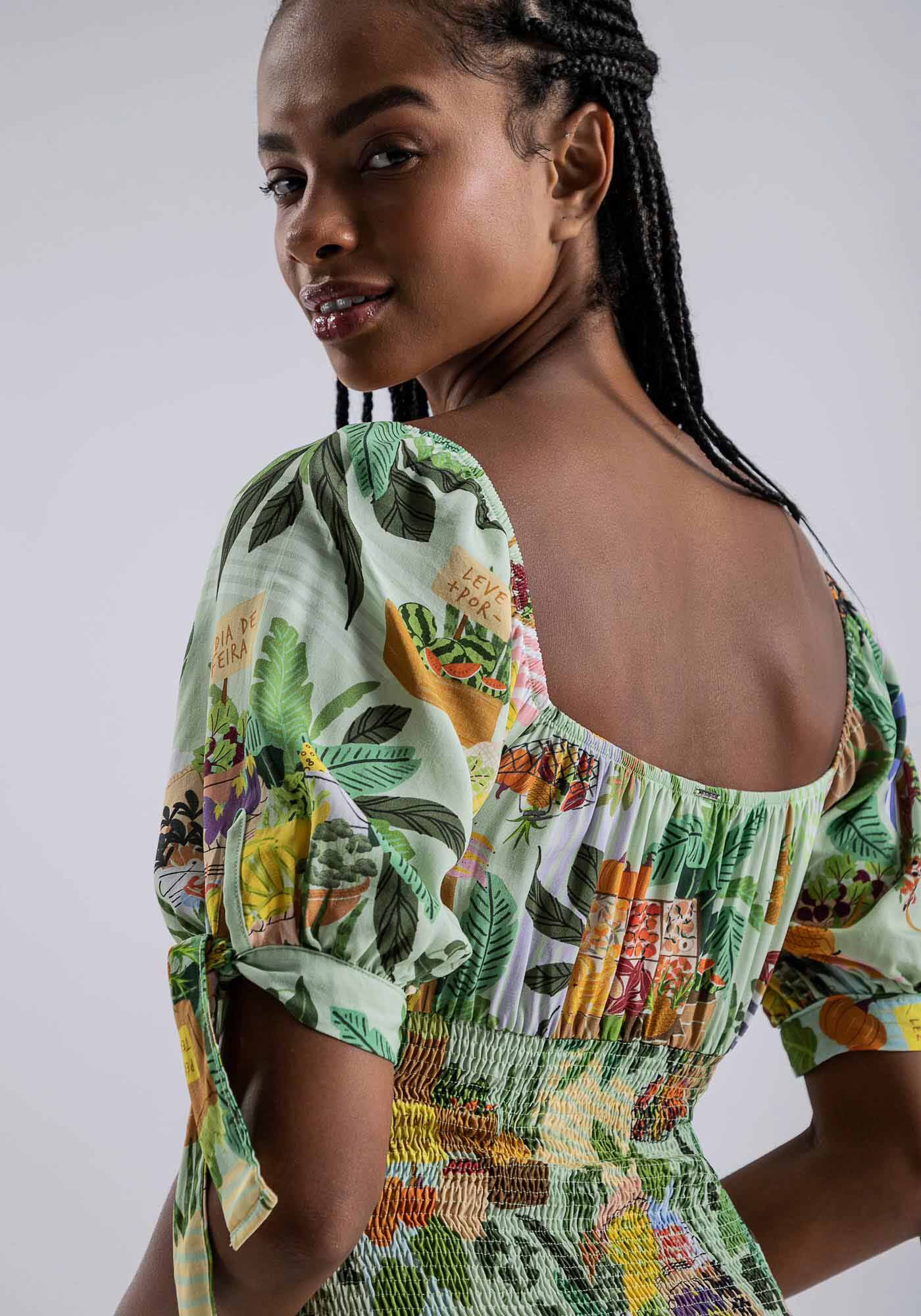 Vestido Curto Lastex com Decote Reto, FEIRA, large.