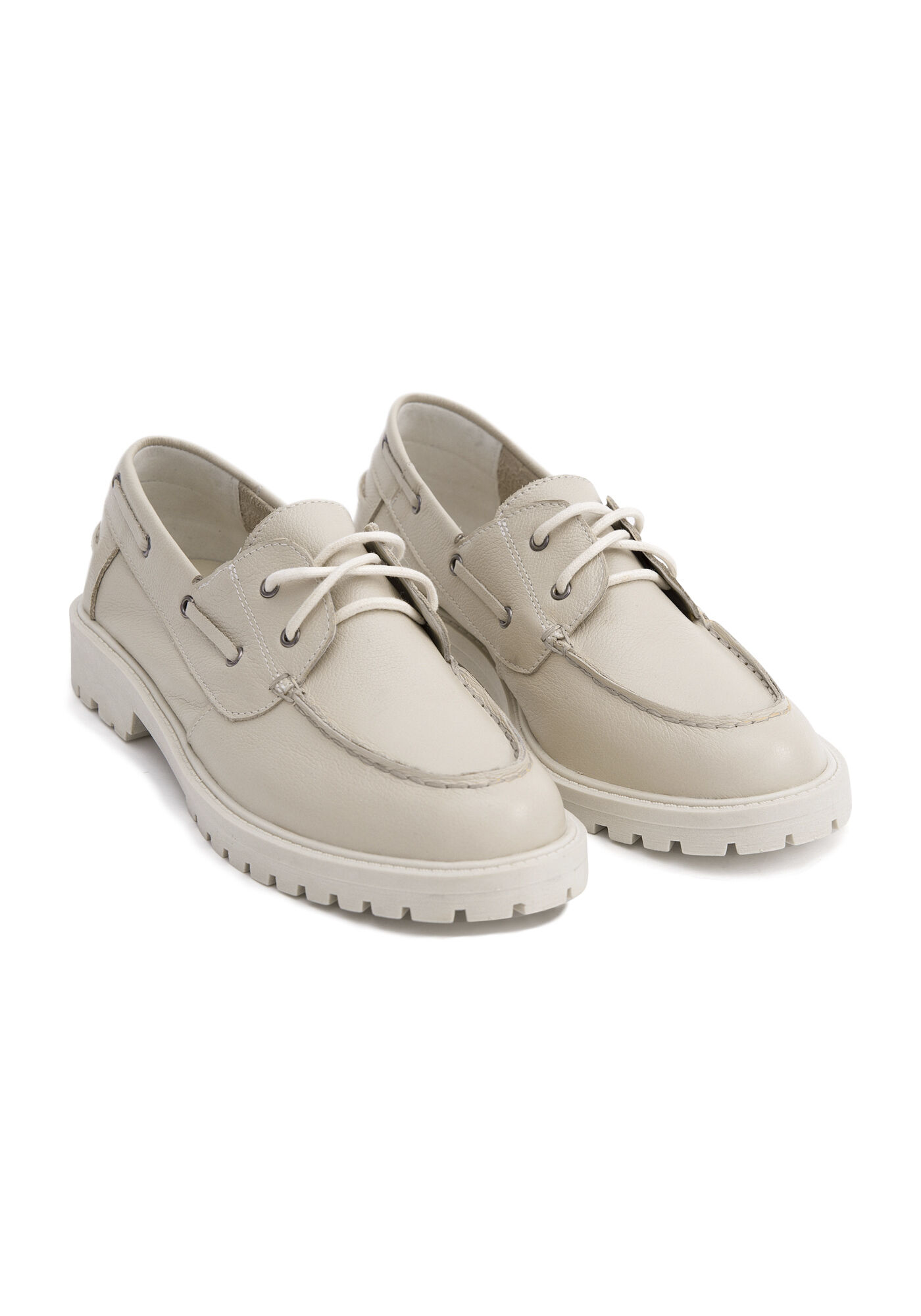 Mocassim top com cadarço