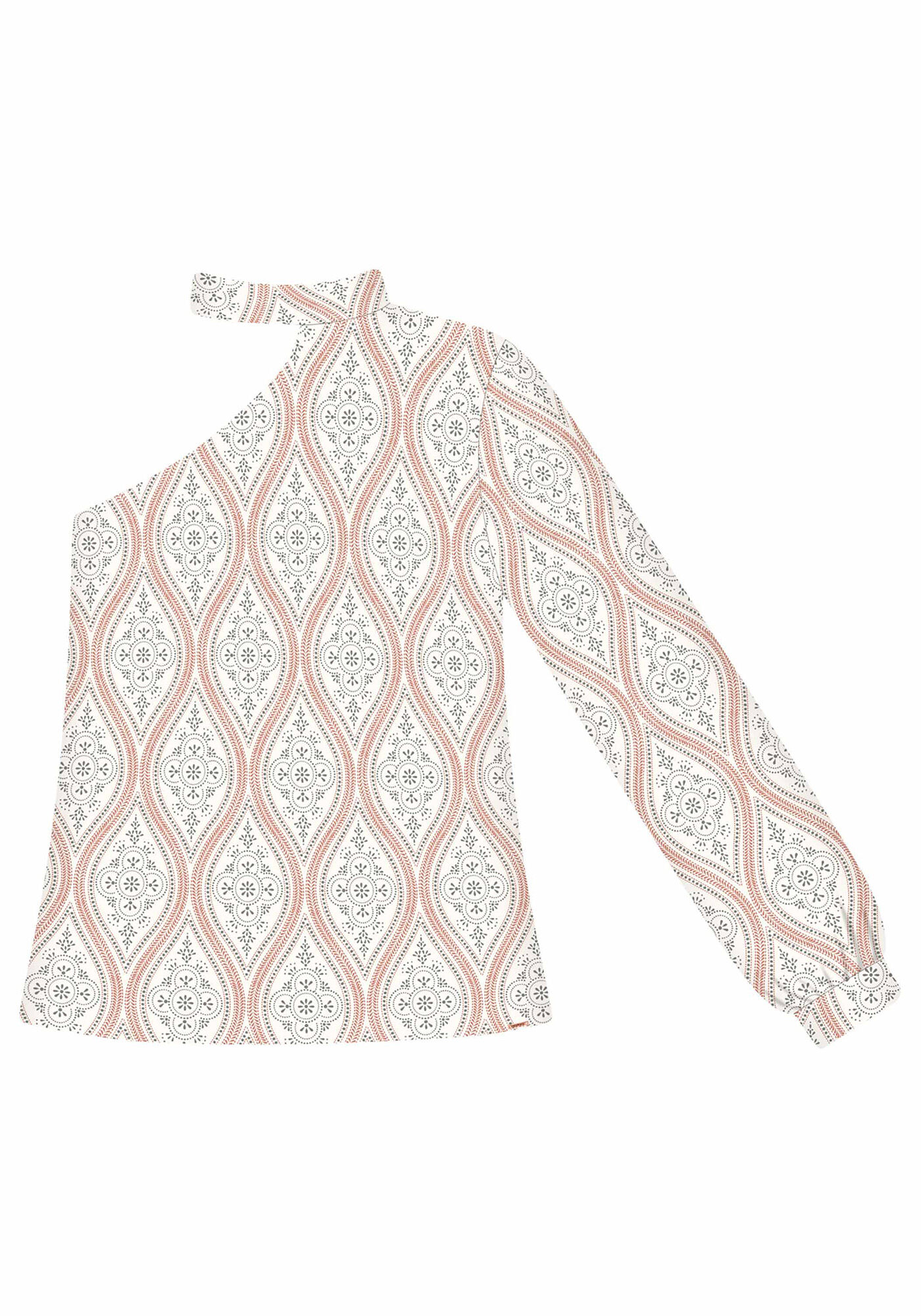 Blusa Ombro S&oacute; Estampada Tecido, , large.