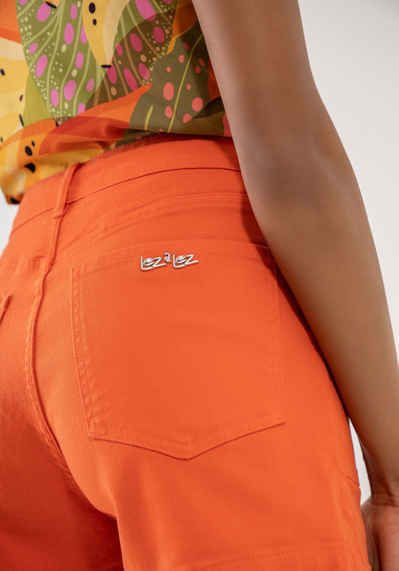 Shorts Sarja Hot Pant com Elasticidade, , large.