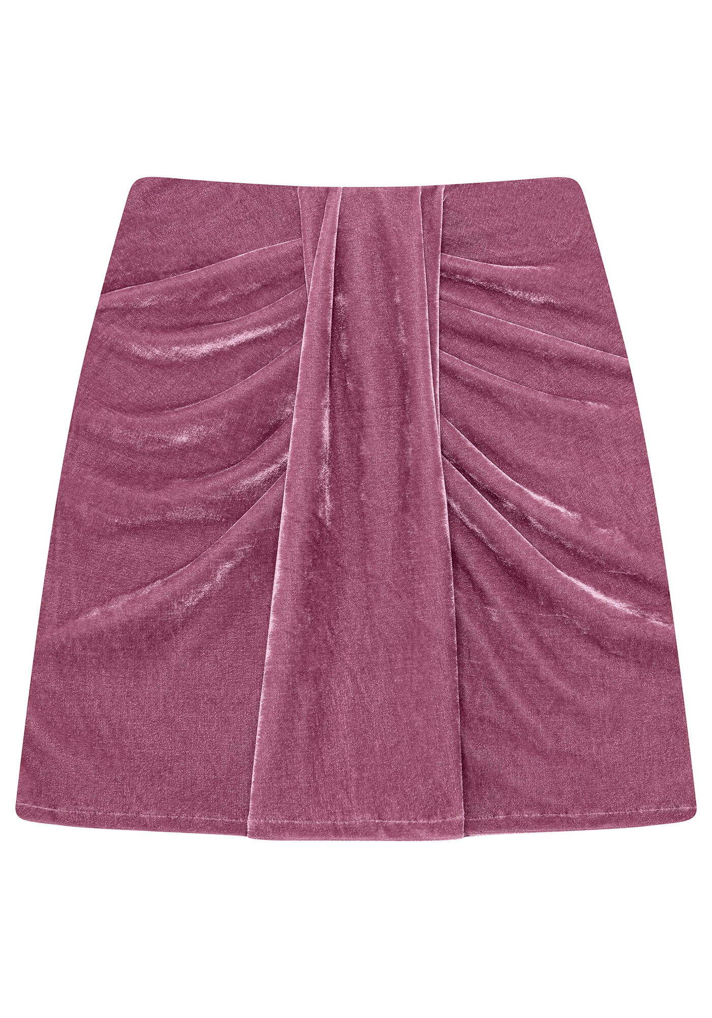 Saia Veludo com Pregas, , large.