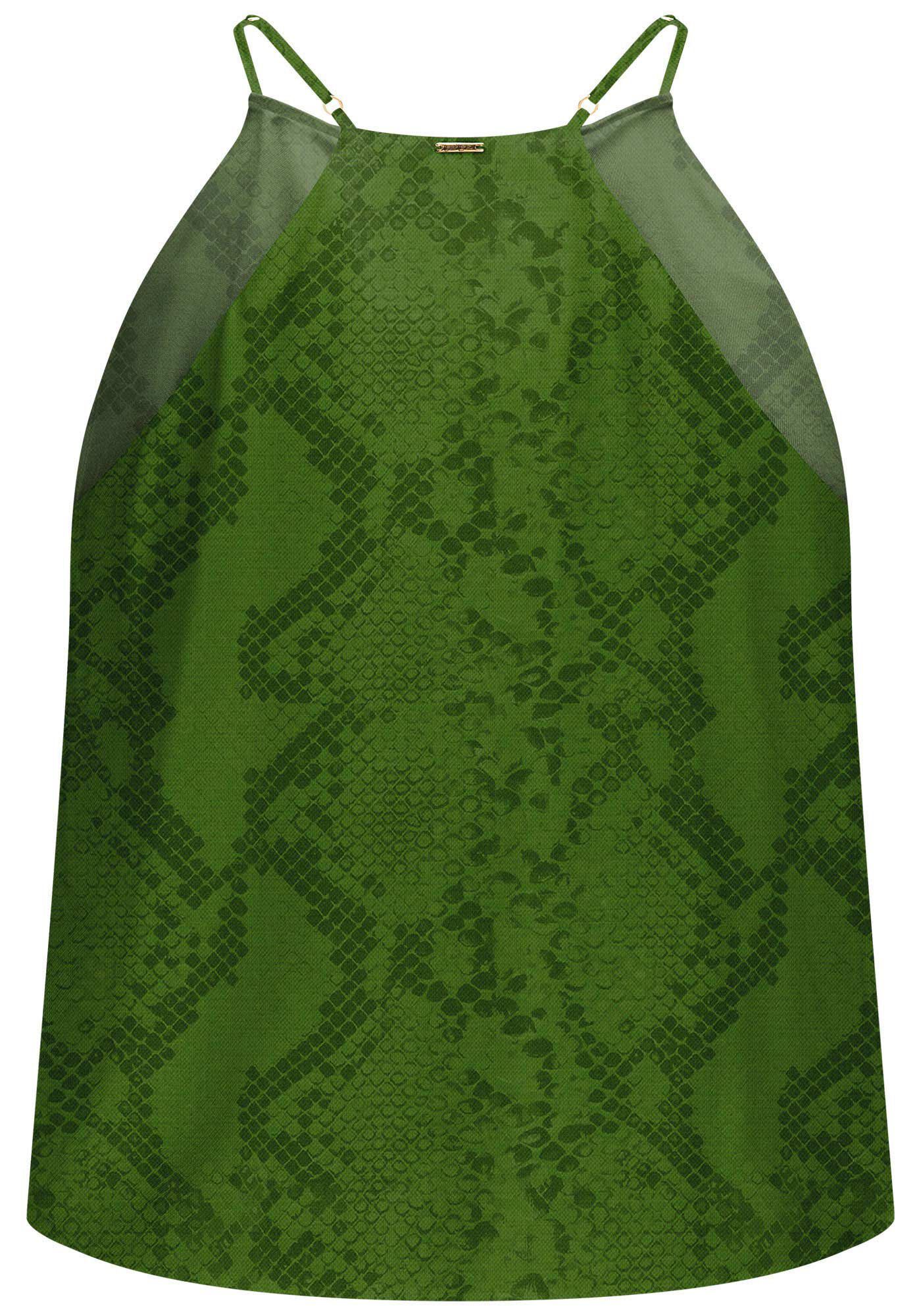 Blusa em Viscose com Pedras Decote, , large.