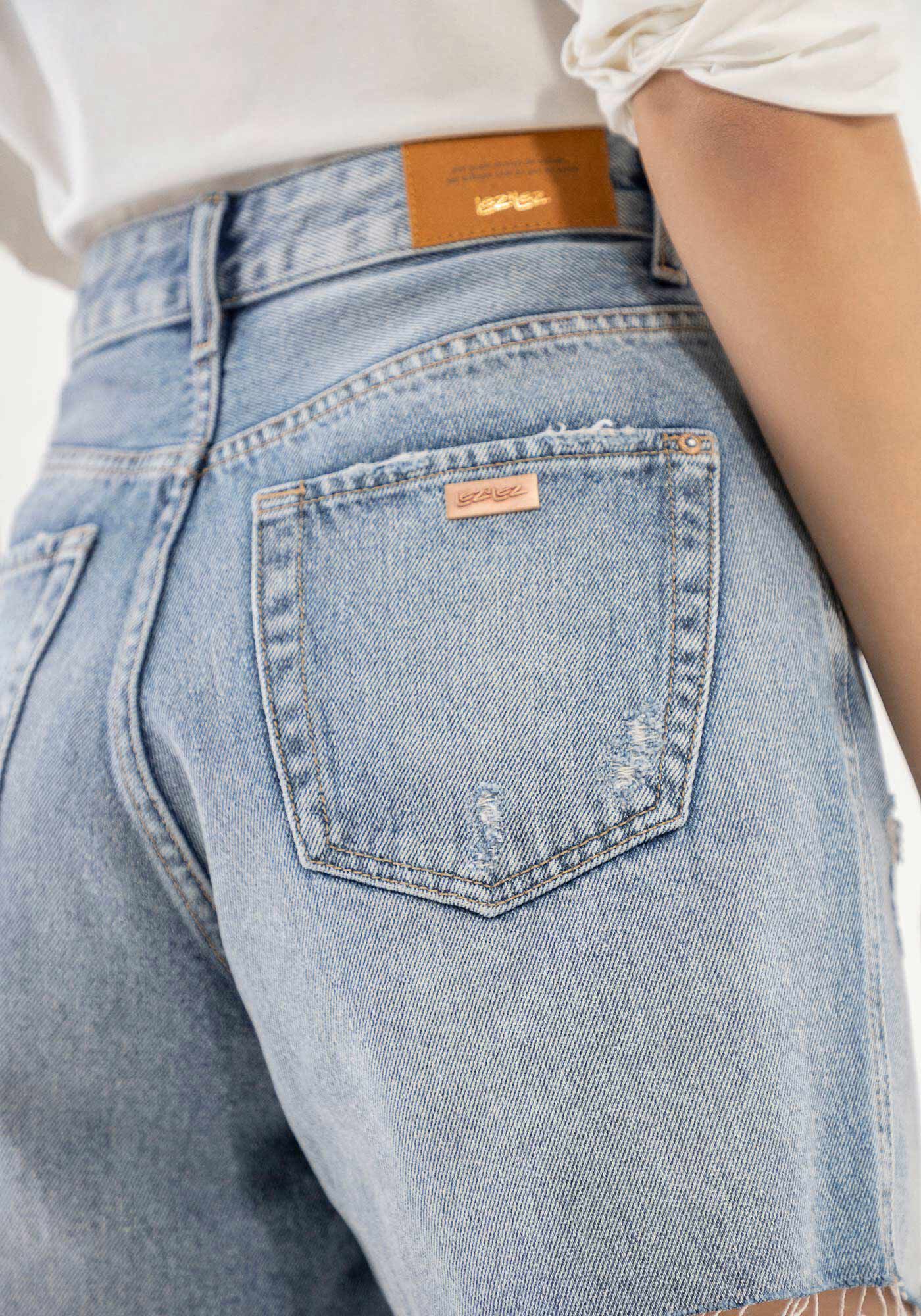 Shorts Jeans Mom com Cintura Super Alta, , large.