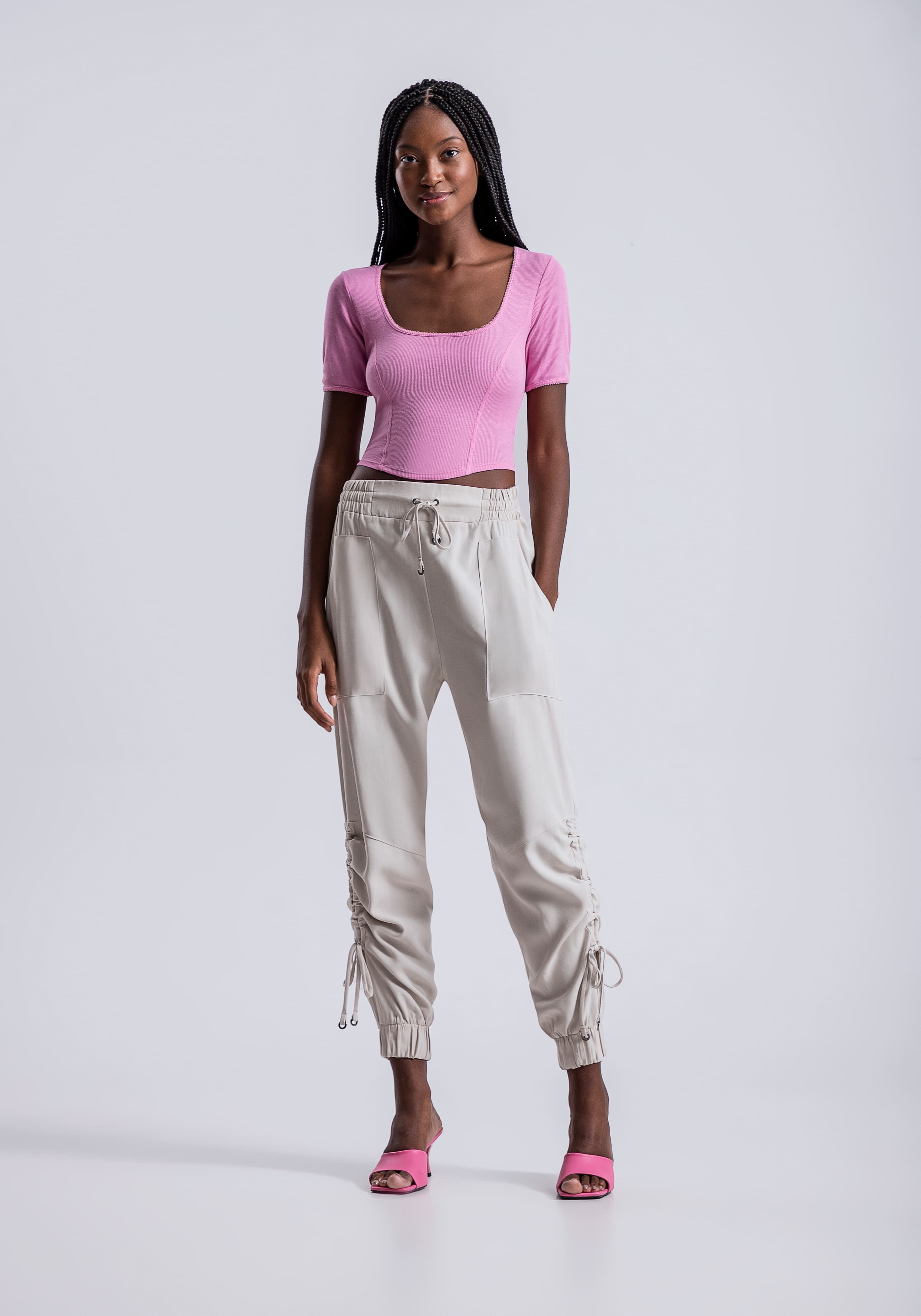 Tecido jogger top