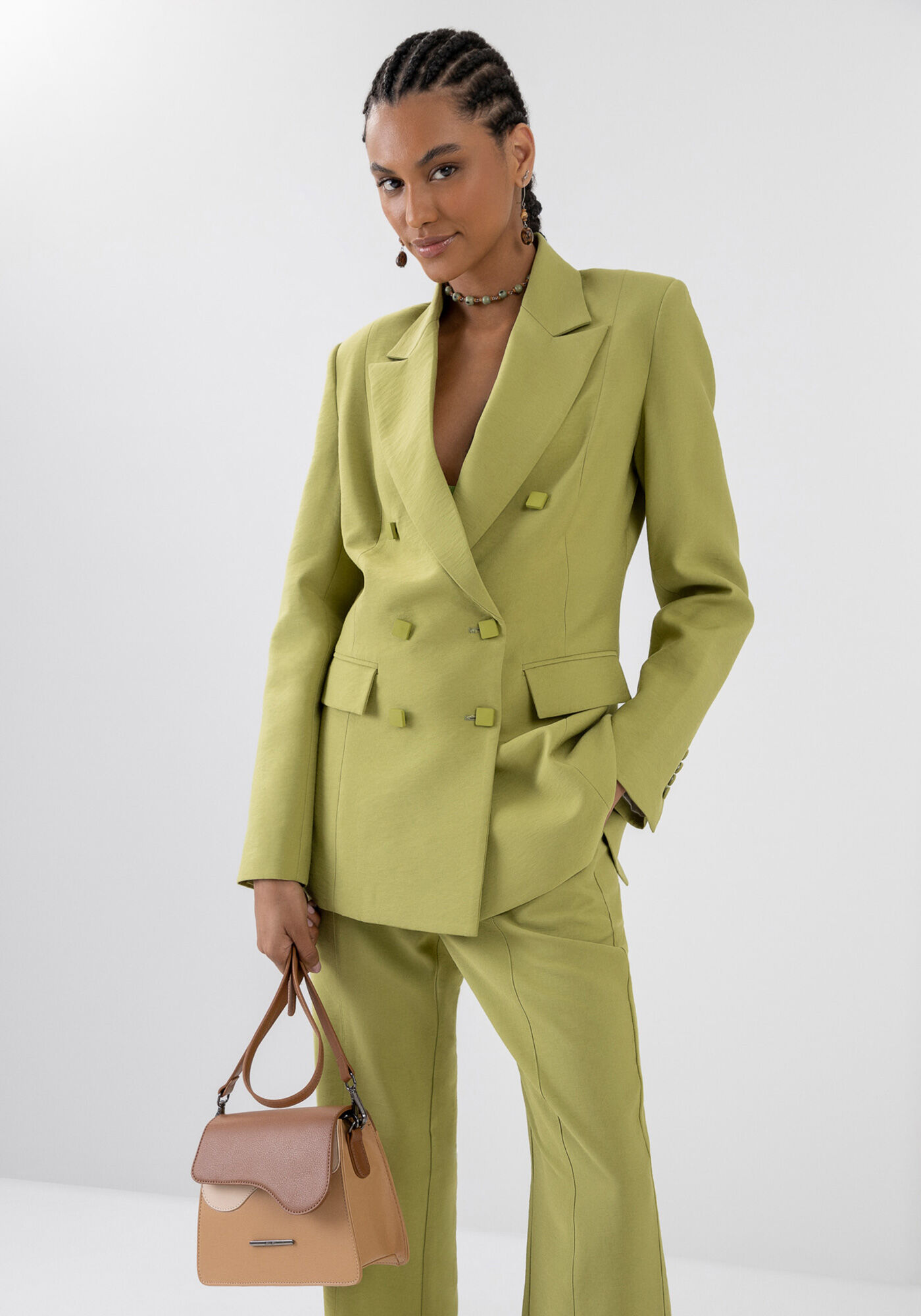 Blazer Oversized com Abotoamento Duplo, , large.