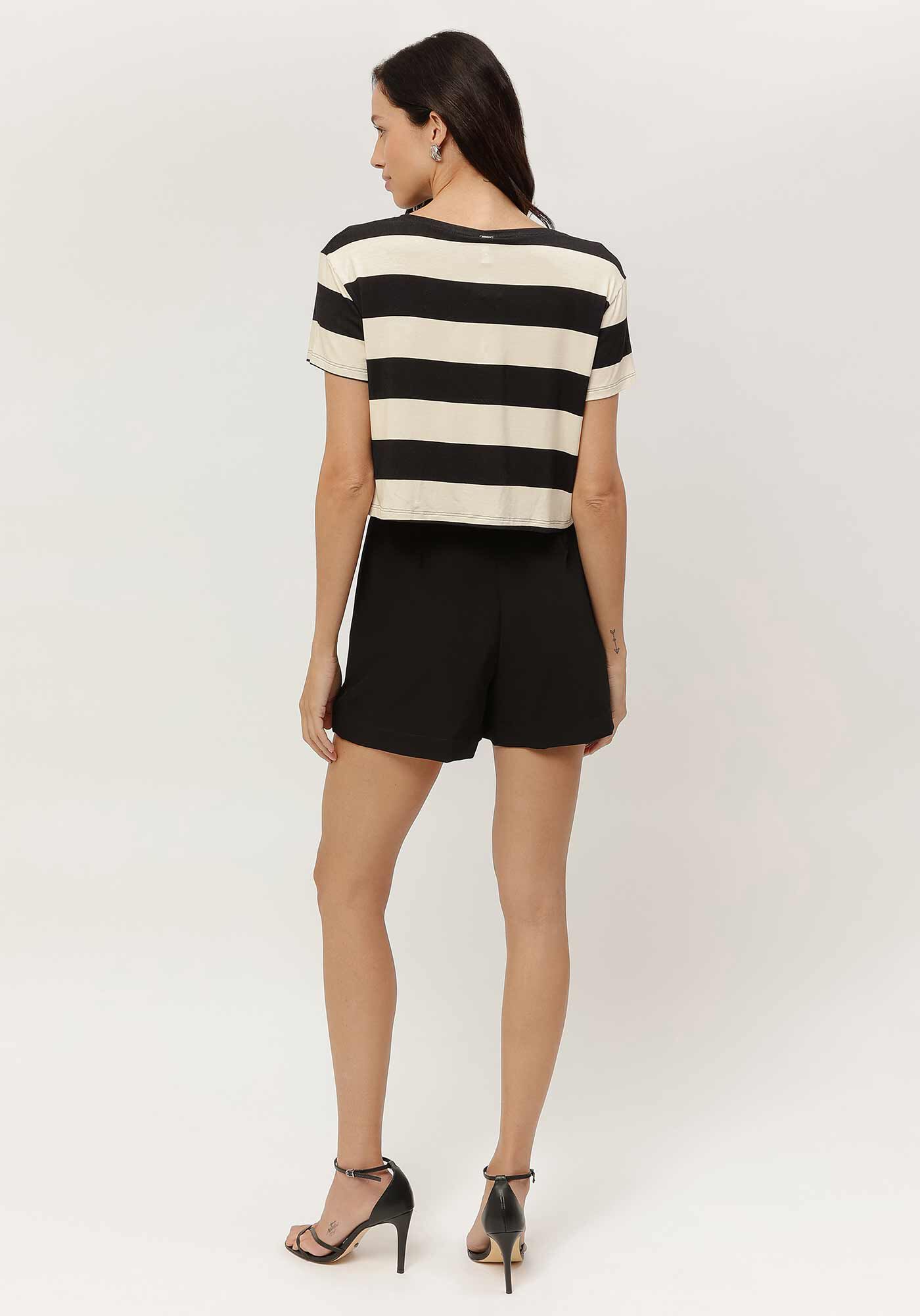 Blusa Estampada em Malha Viscose Cropped, , large.