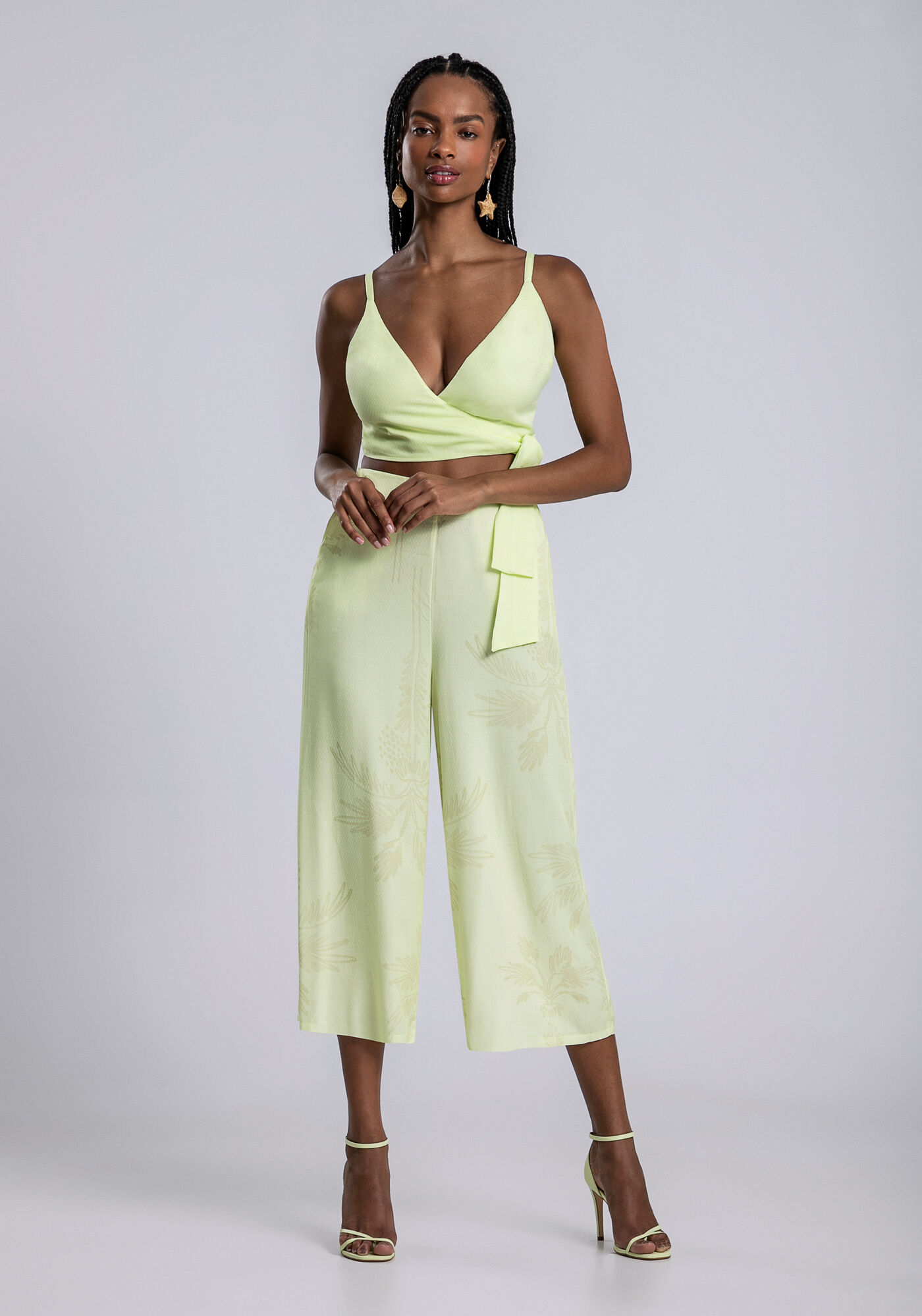 Blusa Cropped Viscose Transpassada, AMARELO OSTRA, large.