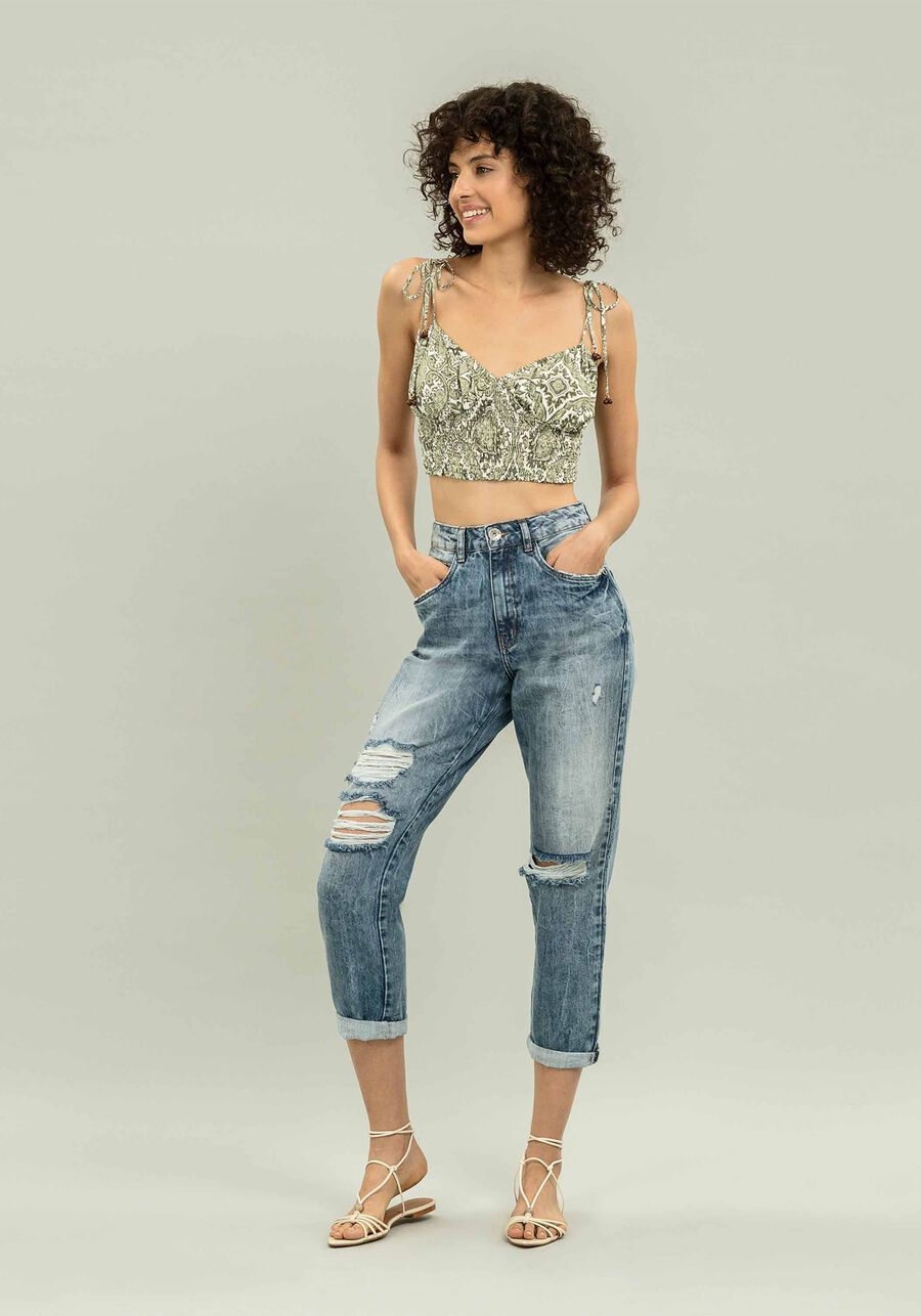 Blusa com Alças Cropped, . Blusa com Alças Cropped, , large.