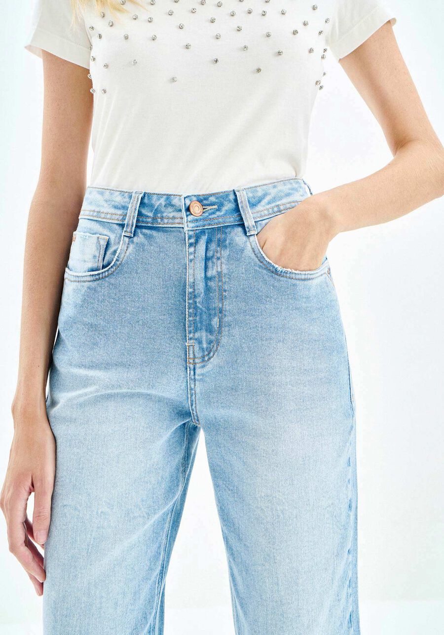 Calça Jeans Reta Slim Cropped Cintura Alta Comfort, . Calça Jeans Reta Slim Cropped Cintura Alta Comfort, , large.