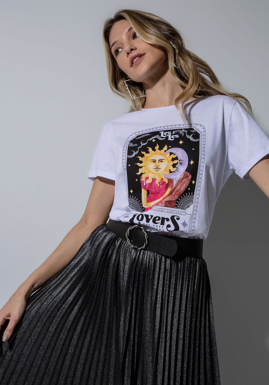 T-Shirt Play Lez Lovers, BRANCO. T-Shirt Play Lez Lovers, BRANCO, large.