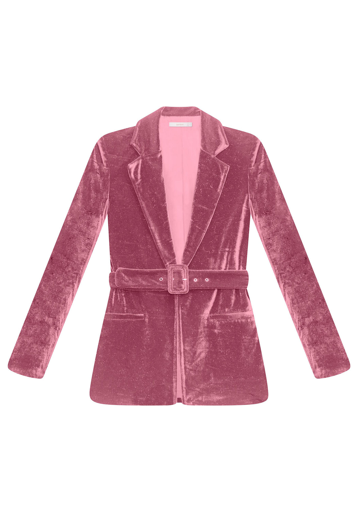 Blazer Veludo com Cinto, , large.