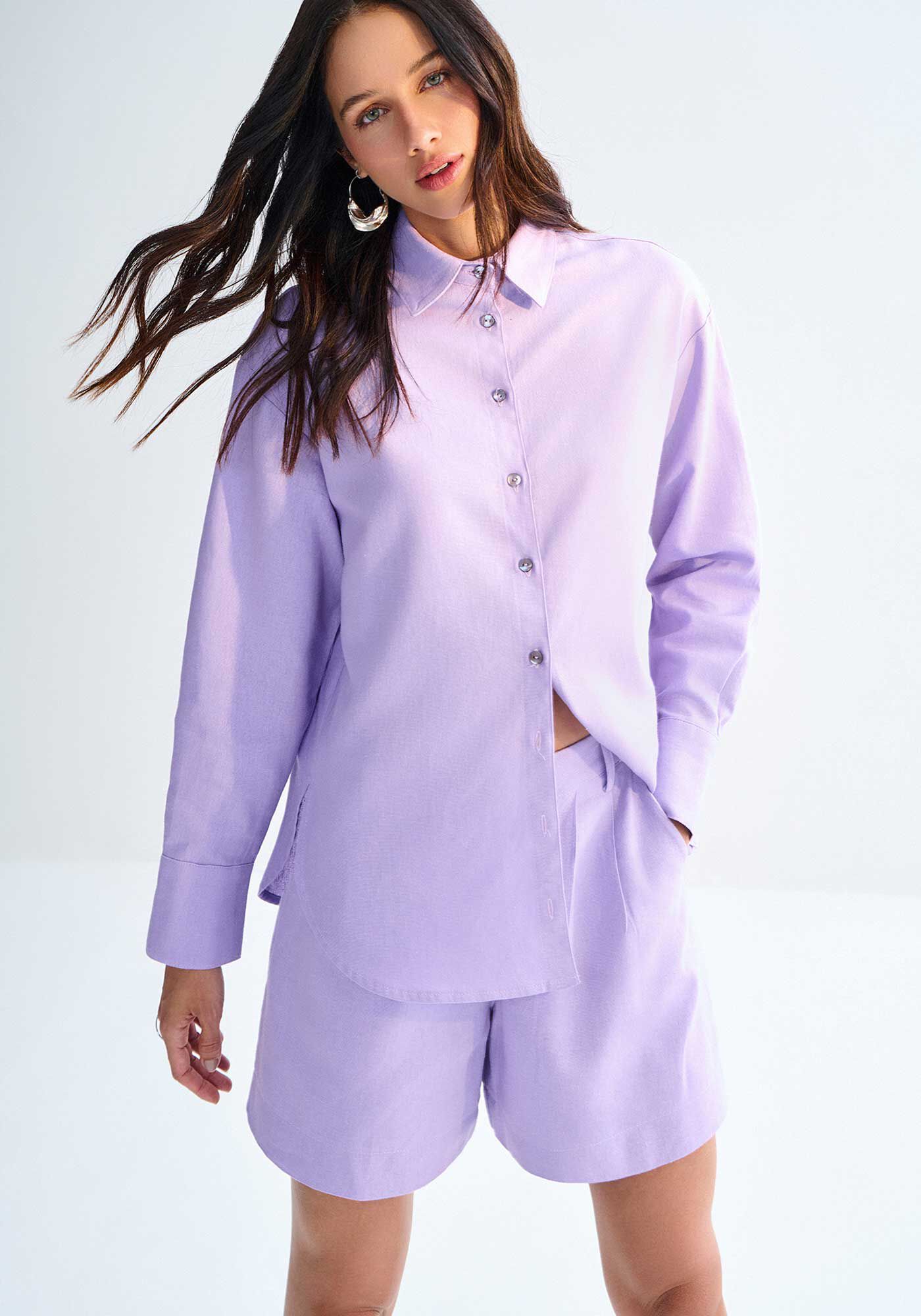 Camisa Manga Longa em Linho, , large.