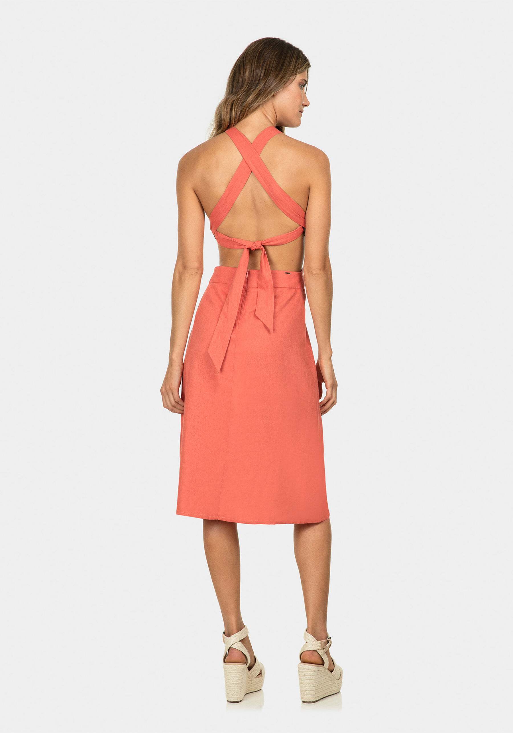 Vestido com Alças Linho, . Vestido com Alças Linho, , large.