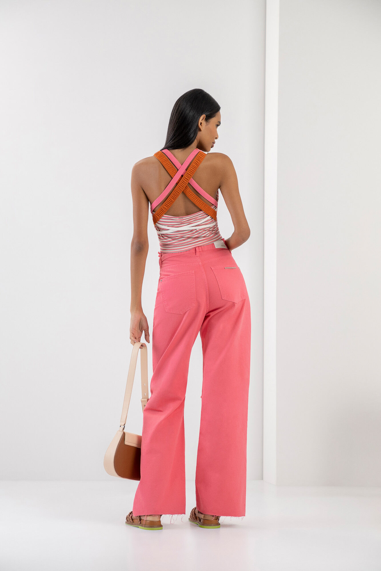 Blusa Cropped Estampada com Al&ccedil;as Cruzadas, MOEMA, large.