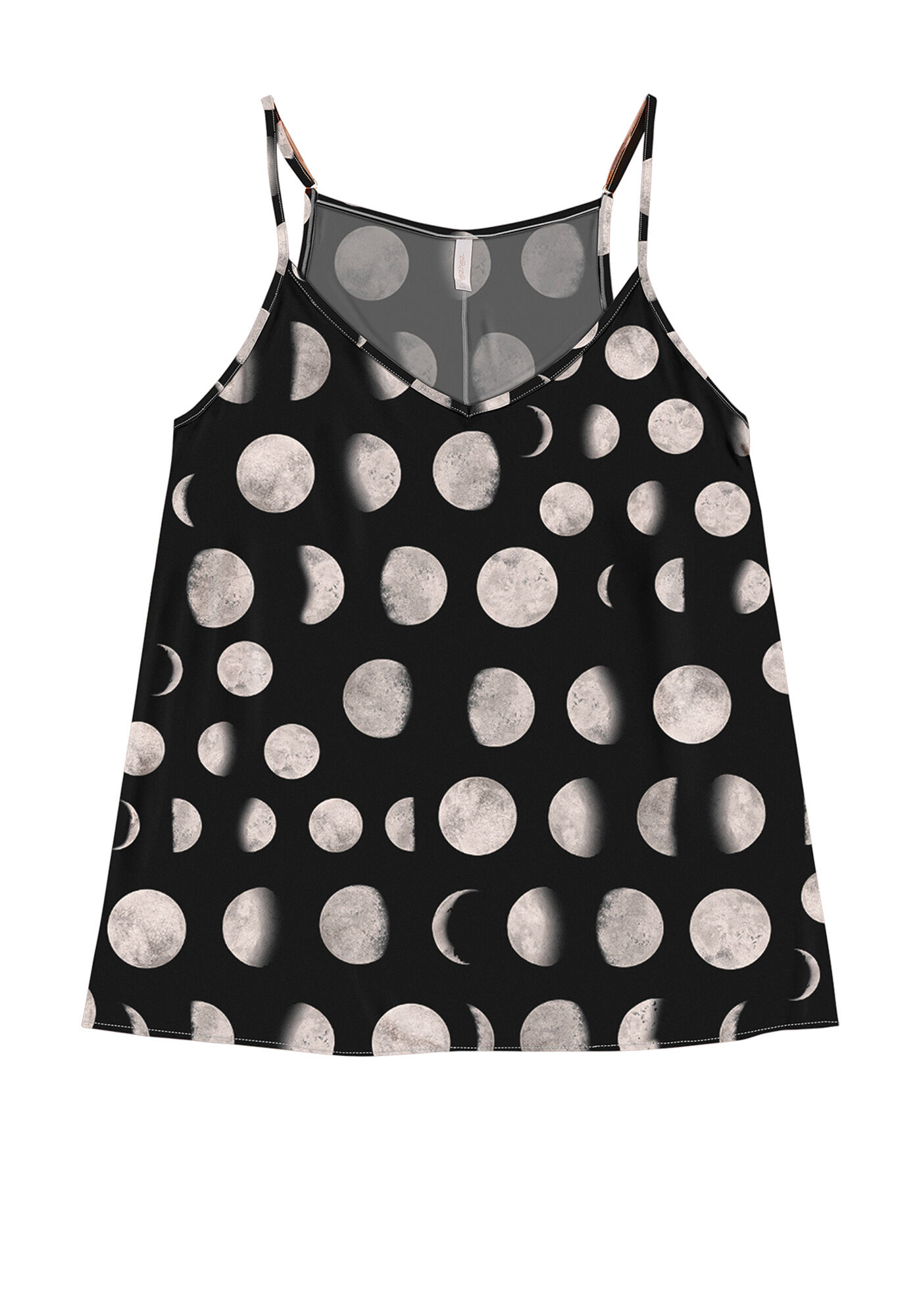 Blusa com Al&ccedil;as em Viscose Estampada, , large.