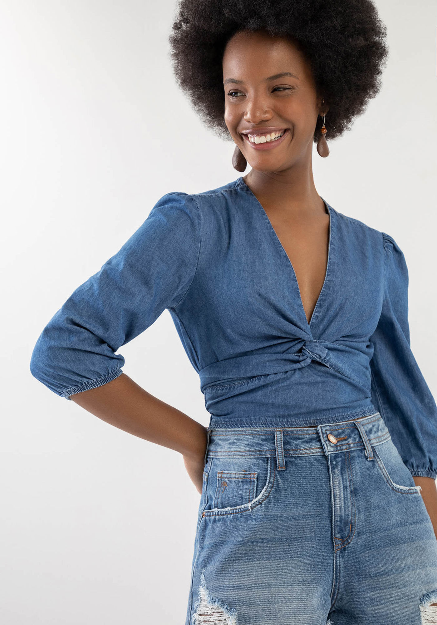 Blusa jeans shop