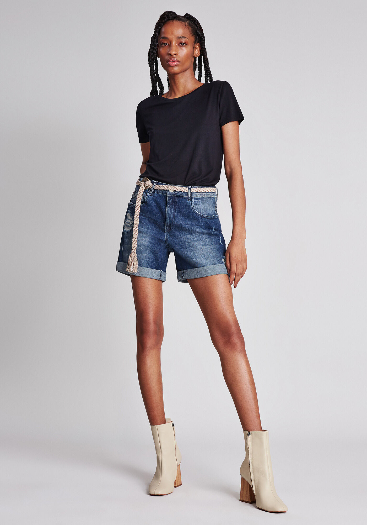 Bermuda Boyfriend Venice Cinto, , large.