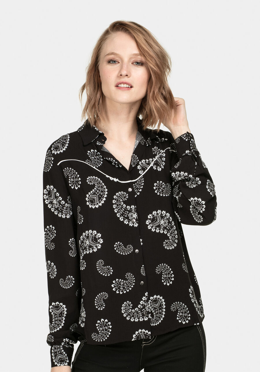 Camisa Manga Longa Bordado Tecido, . Camisa Manga Longa Bordado Tecido, , large.