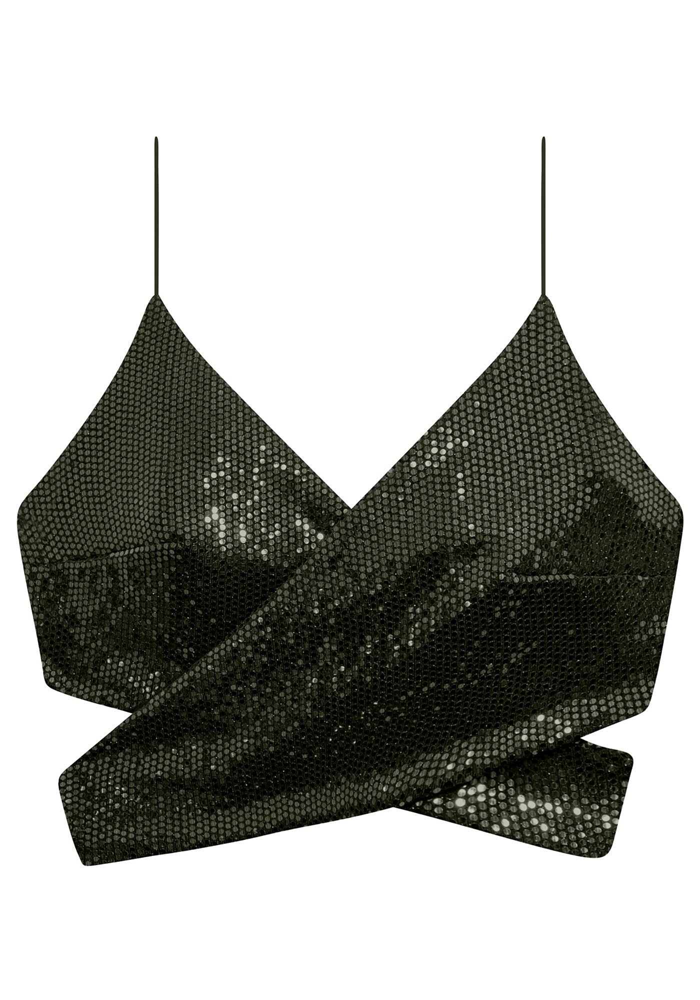 Blusa Malha Paet&ecirc; Cropped, , large.