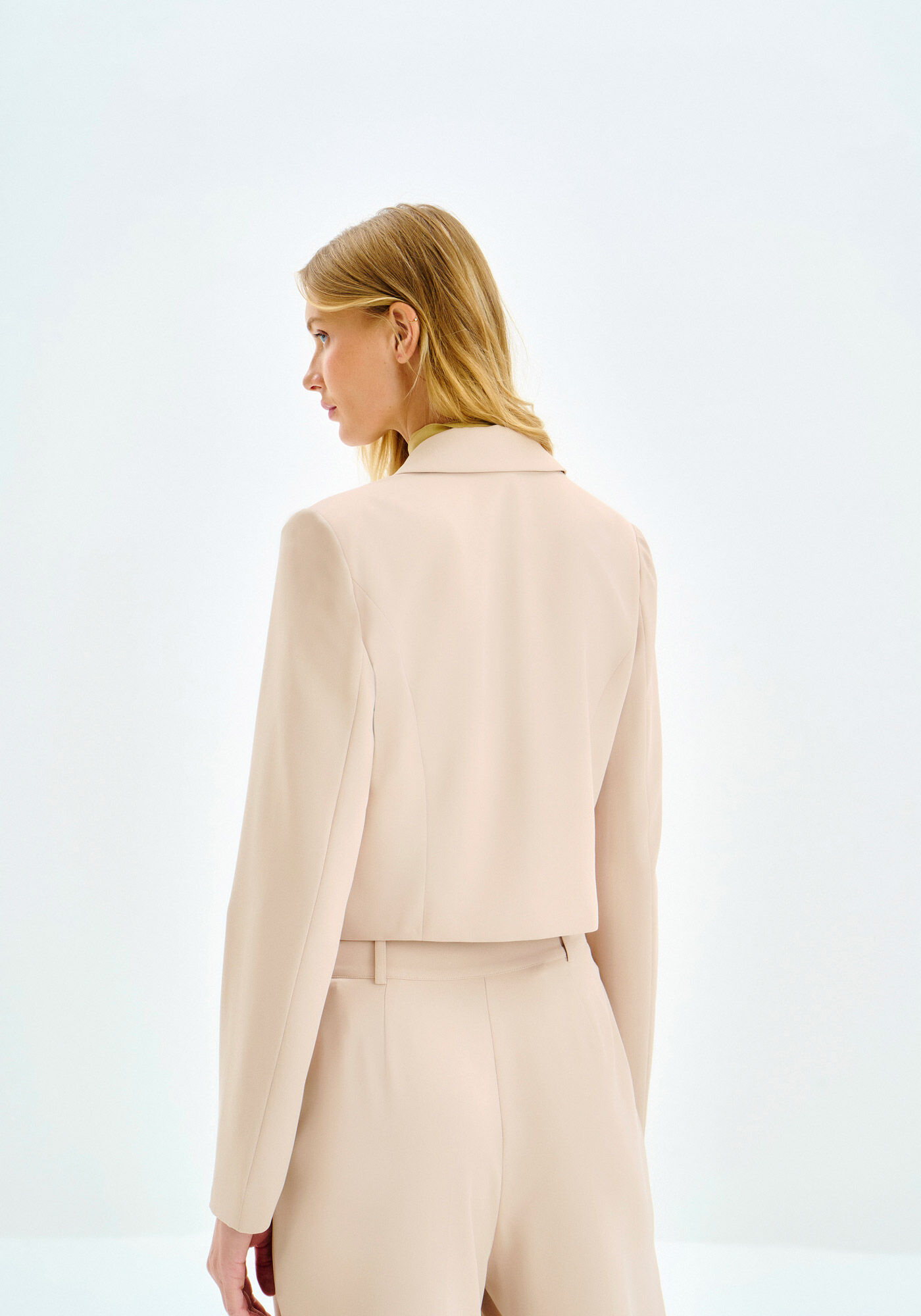 Blazer Manga Longa Cropped Alfaiataria, , large.