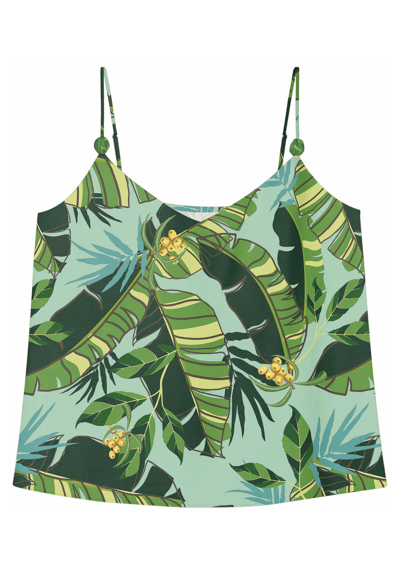 Blusa Estampada em Viscose com Detalhe Al&ccedil;as, , large.