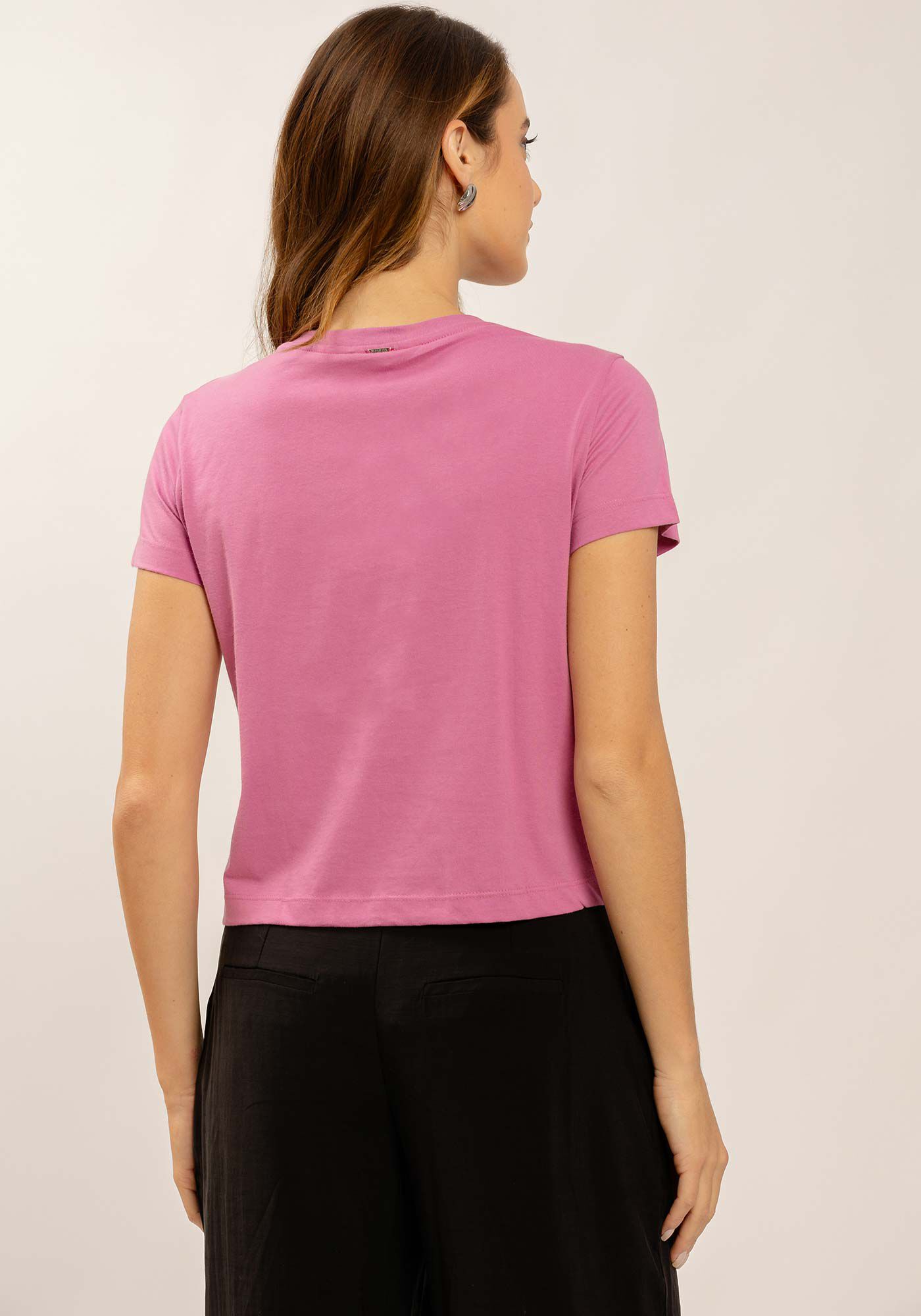 T-shirt em Malha Prime com M&aacute;xi Strass, , large.