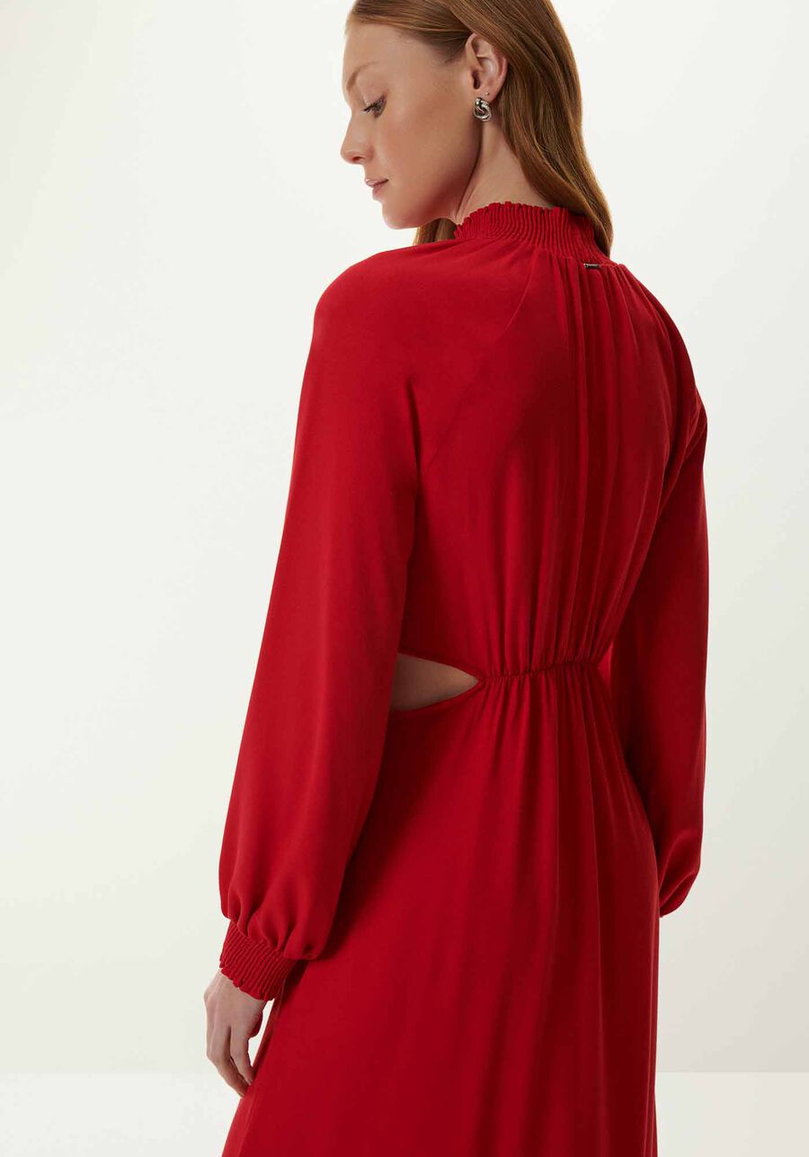 Vestido Longo Manga Longa em Crepe com Cut Out, . Vestido Longo Manga Longa em Crepe com Cut Out, , large.
